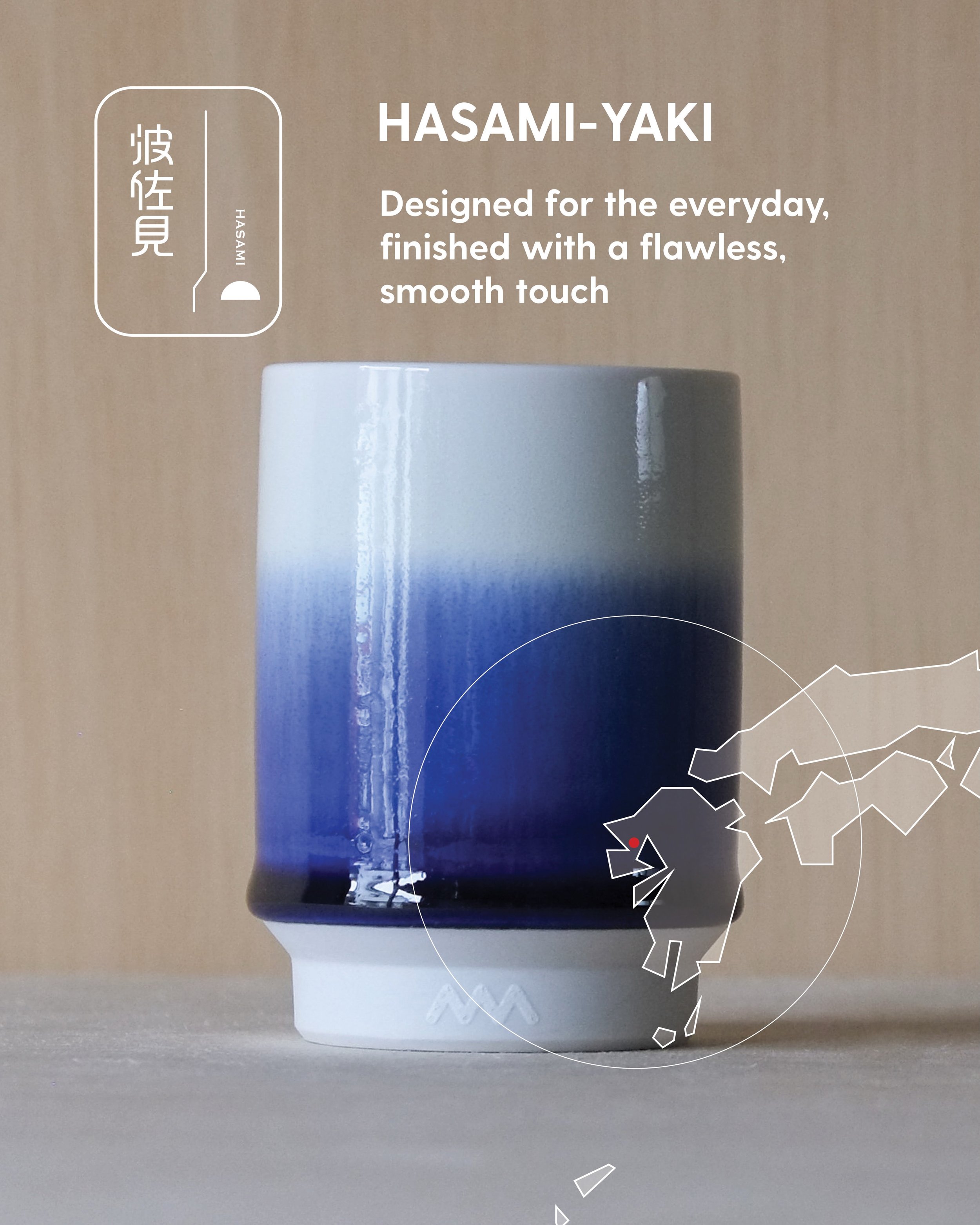 Born from a tradition of mass-craftsmanship that dates back to the Edo period, Hasami ware was originally created to be durable, versatile tableware for everyday households across Japan.

That legacy of smart design shines through in how these cups h