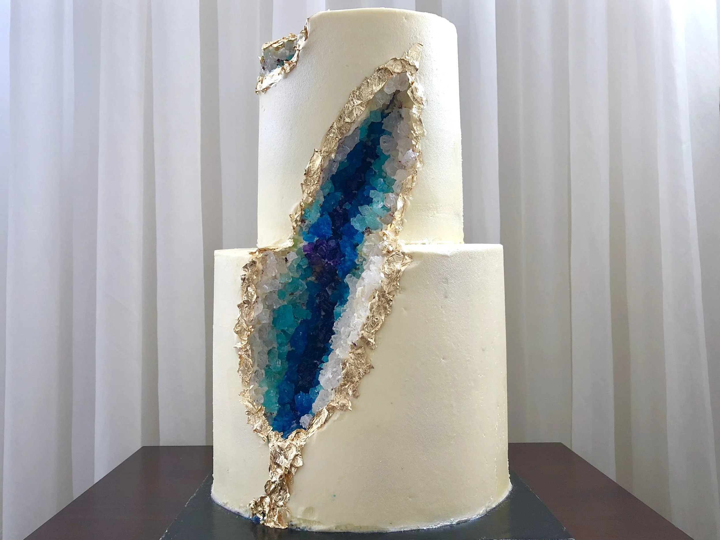 Two-Tier Geode Cake 