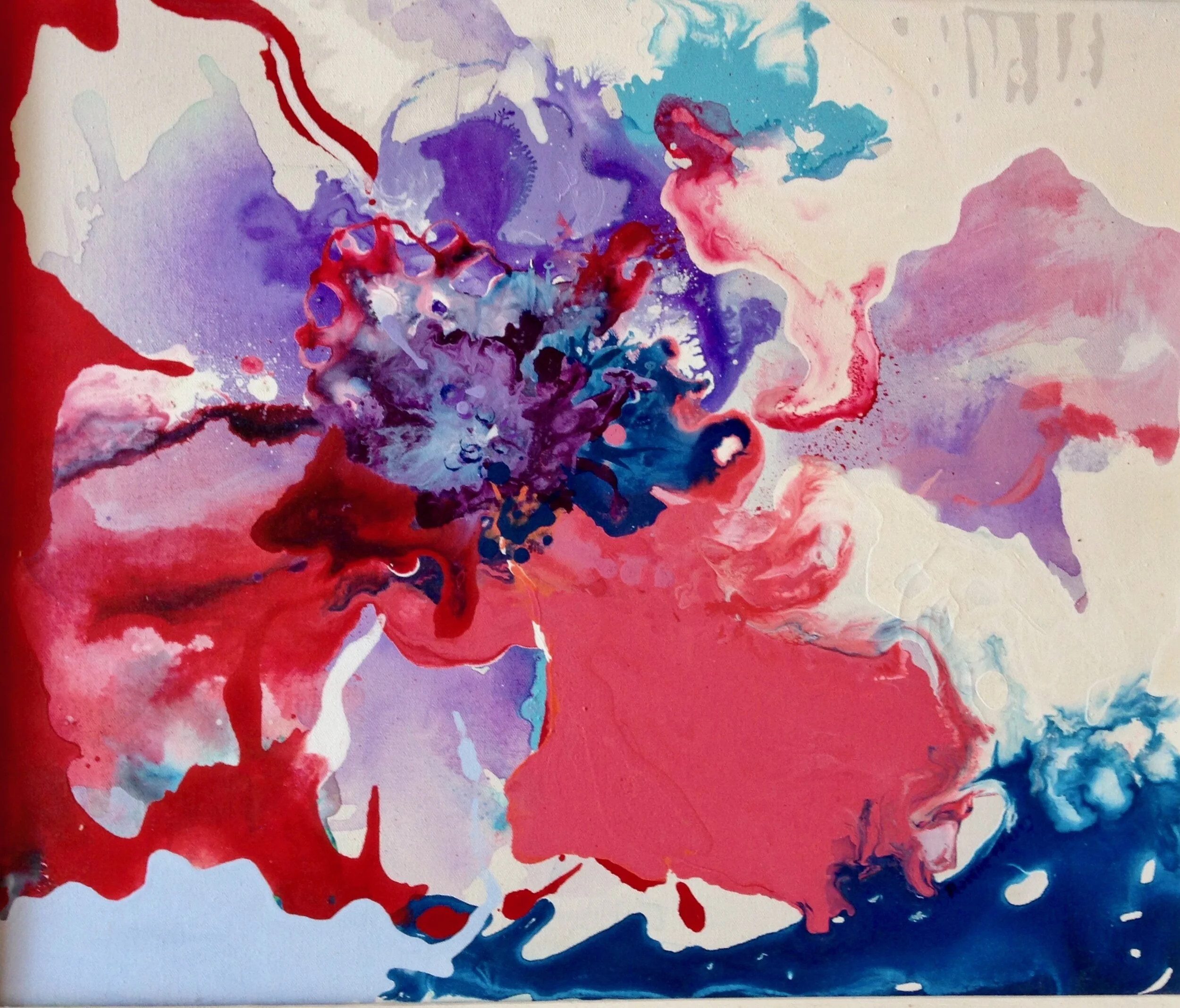 POURED FLOWER