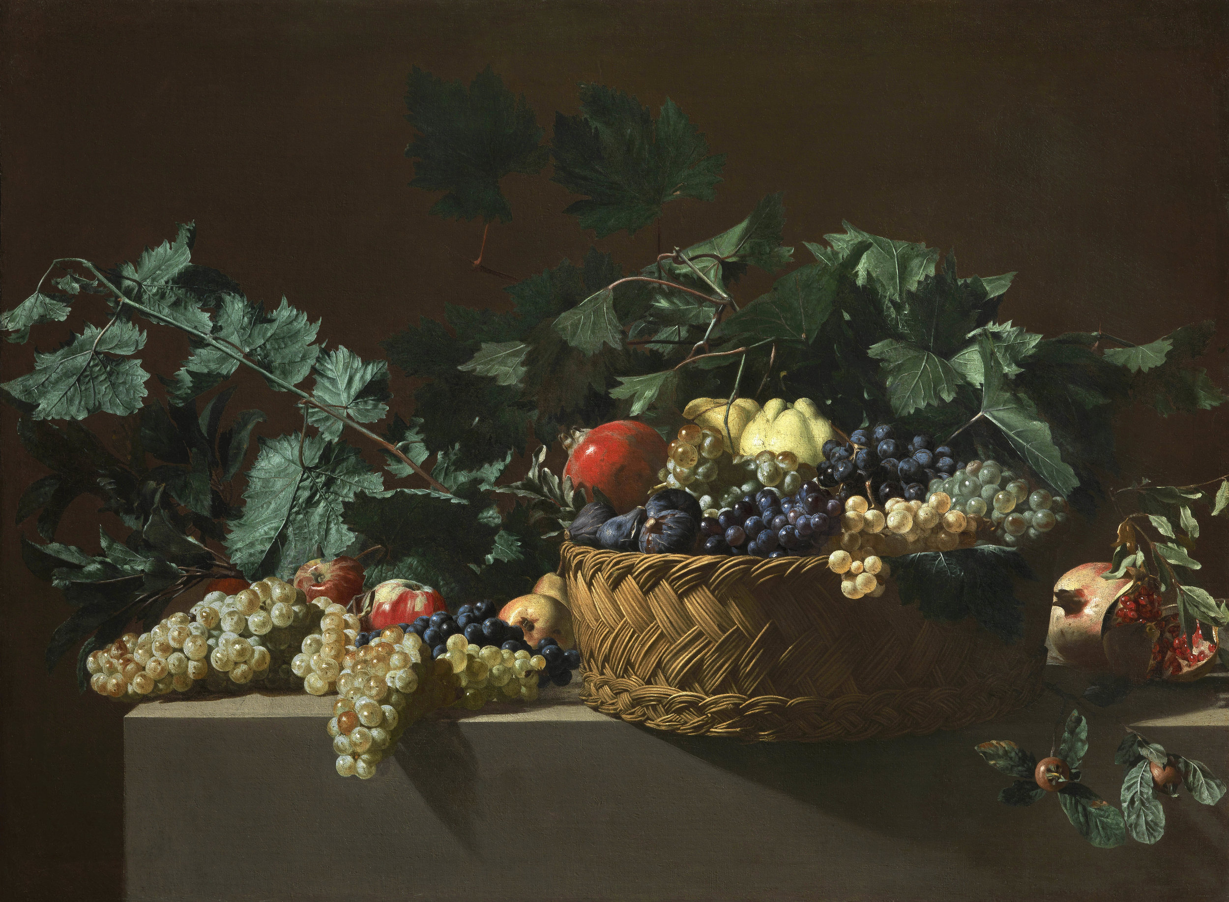  BARTOLOMEO CAVAROZZI  1587, Viterbo – 1625, Rome     Still Life    c.  1615-1620    Oil on canvas, inscribed with an inventory number to the reverse ‘463’  117.6 x 87.5cm.    Provenance:  Wilhelm Itzinger (1835 – 1888);  His sale at Rudolph Lepke, B