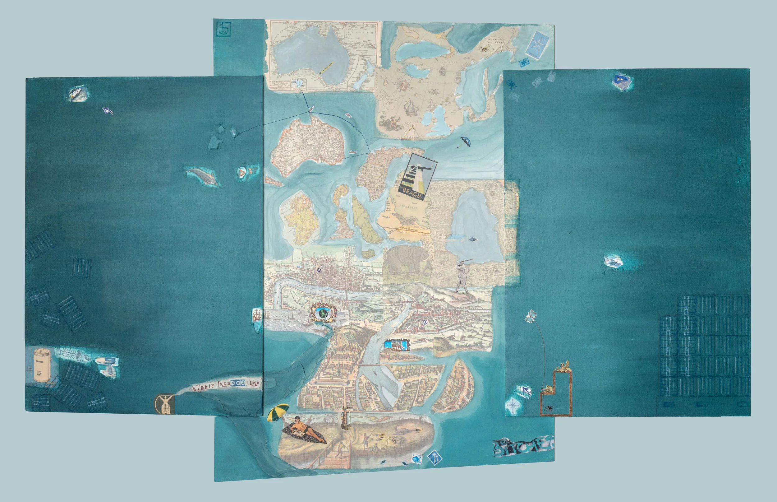 SWISS ART EXPO 2019 presents two SEAmaps by Karin Schäfer