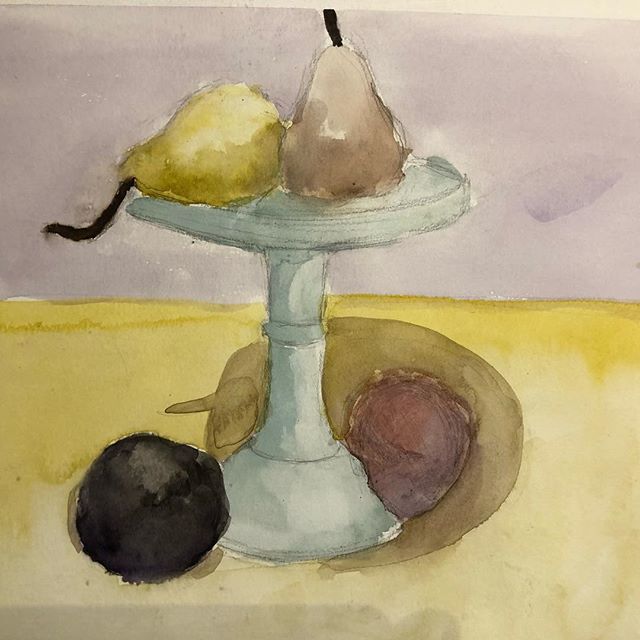 Fresh and beautiful watercolor by a portfolio student. #artportfolio #artafterschool #artclassesforkids #watercolor #stilllife #portfolio