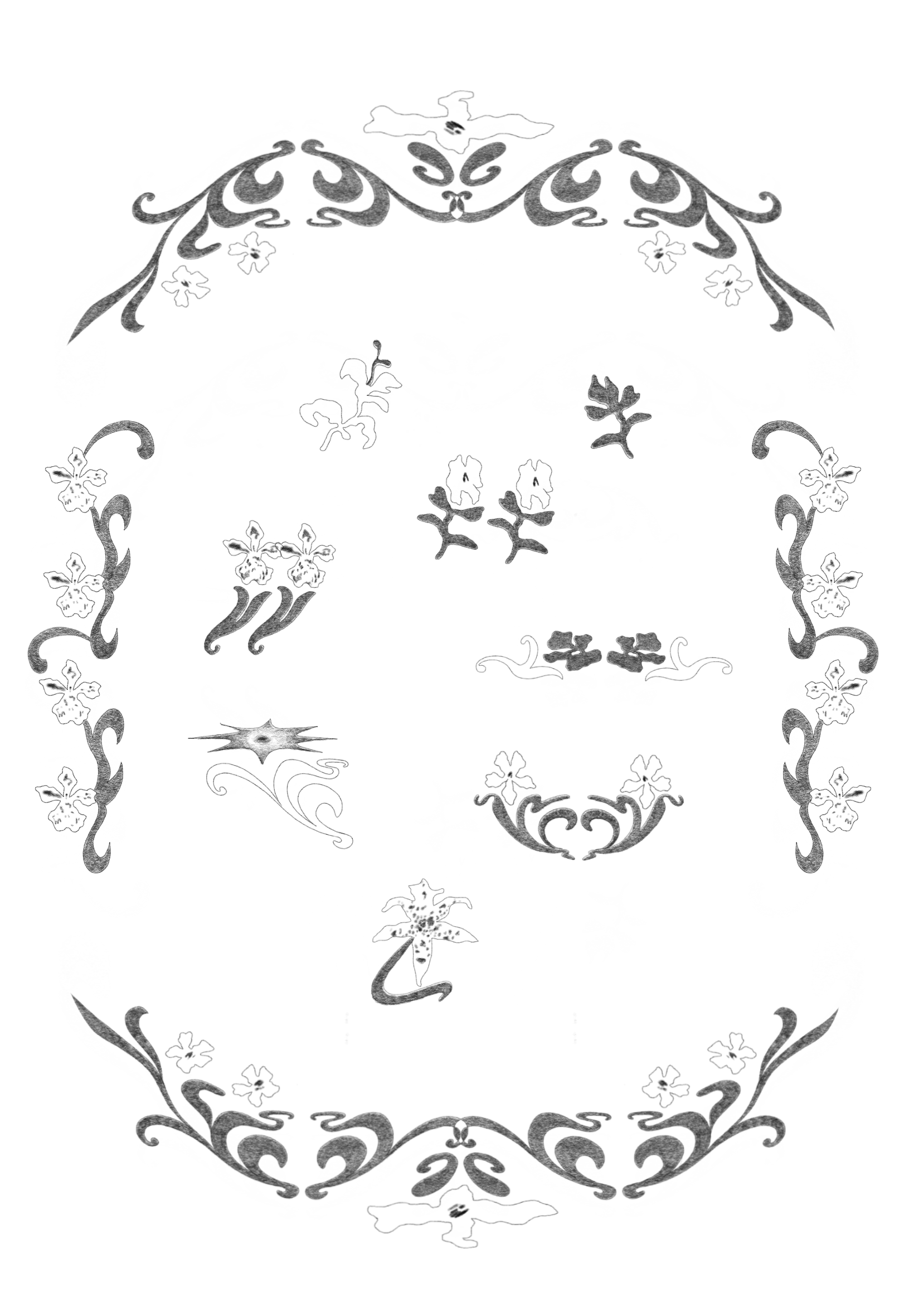 abstract flowers