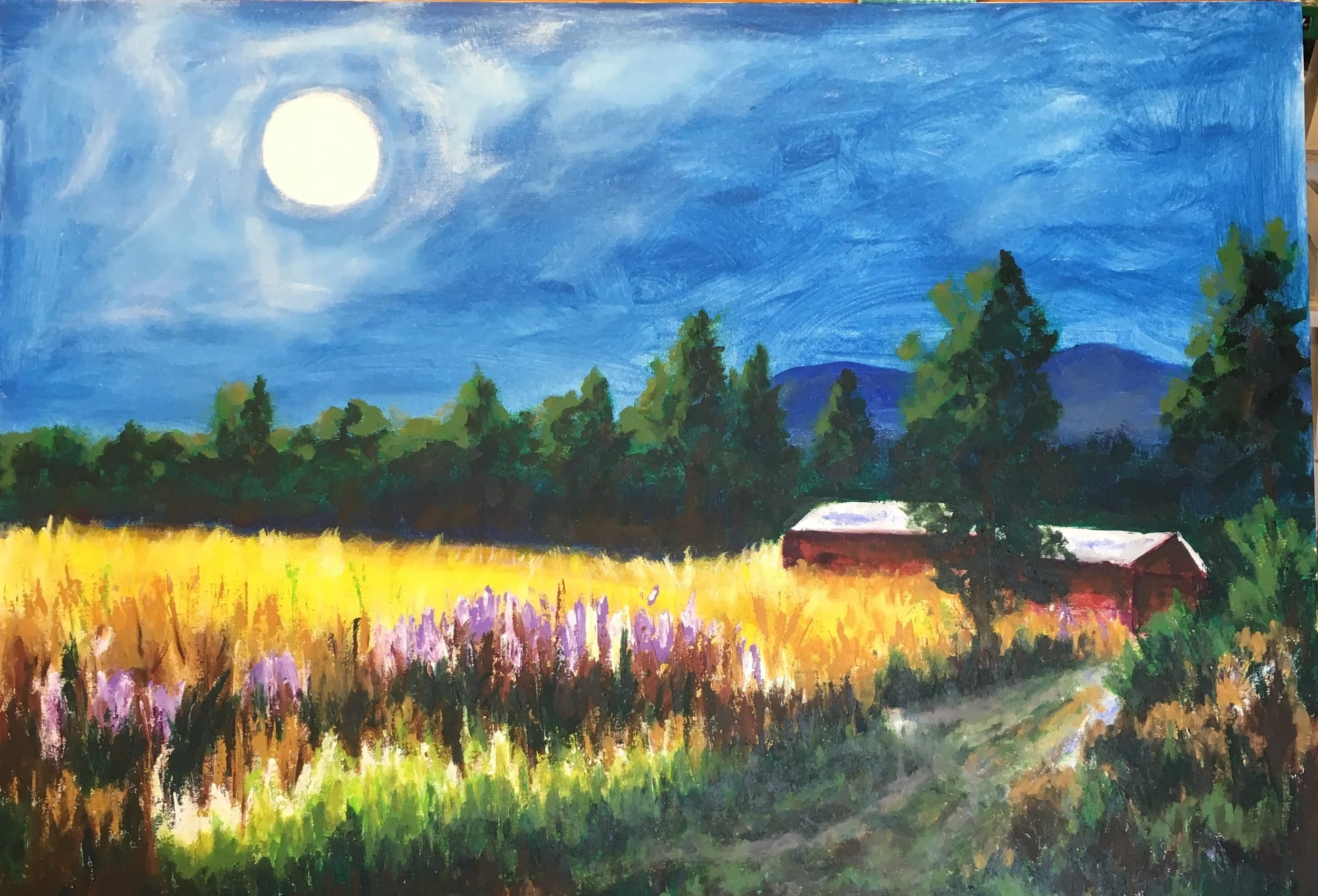 acrylic on stretched canvas 35x50”