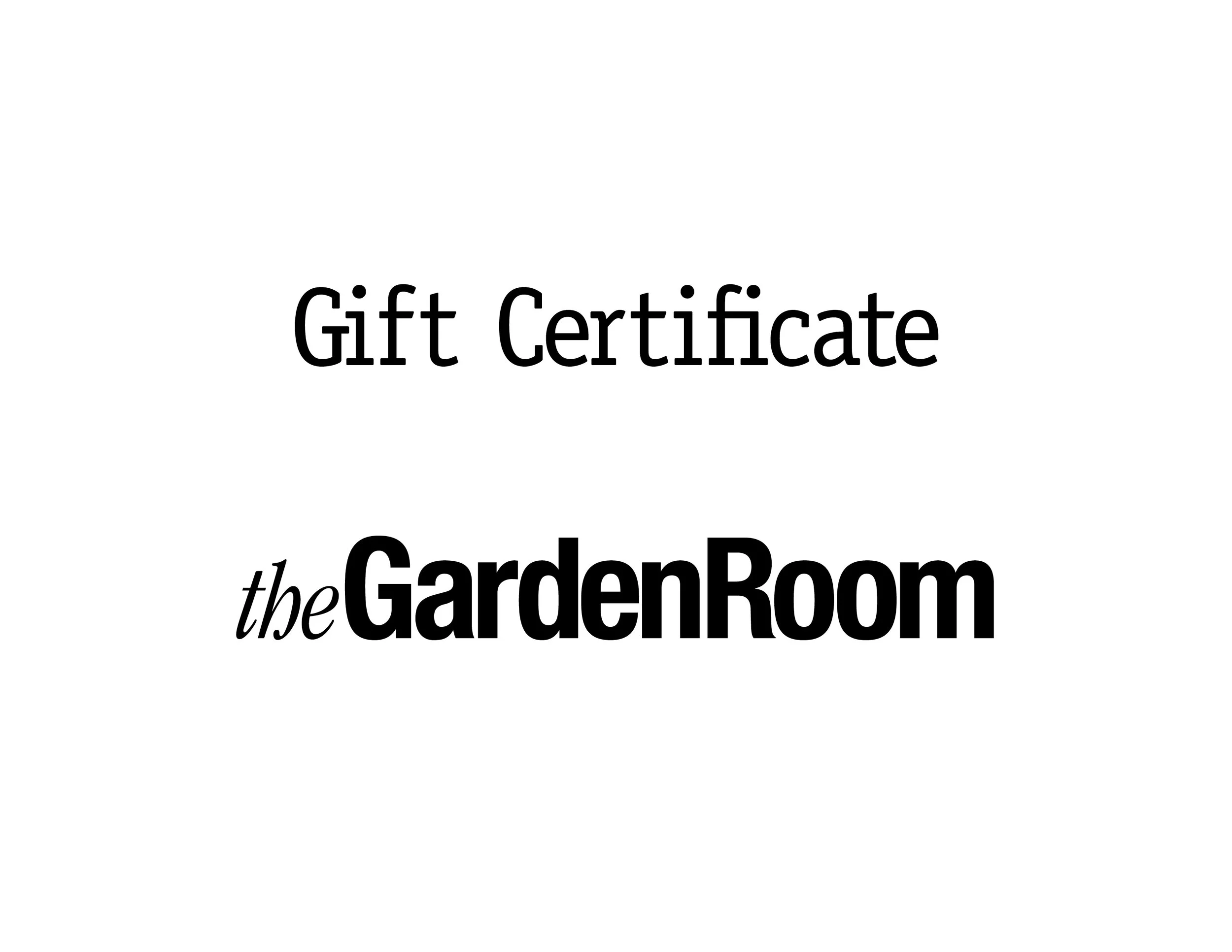 Gift Certificate