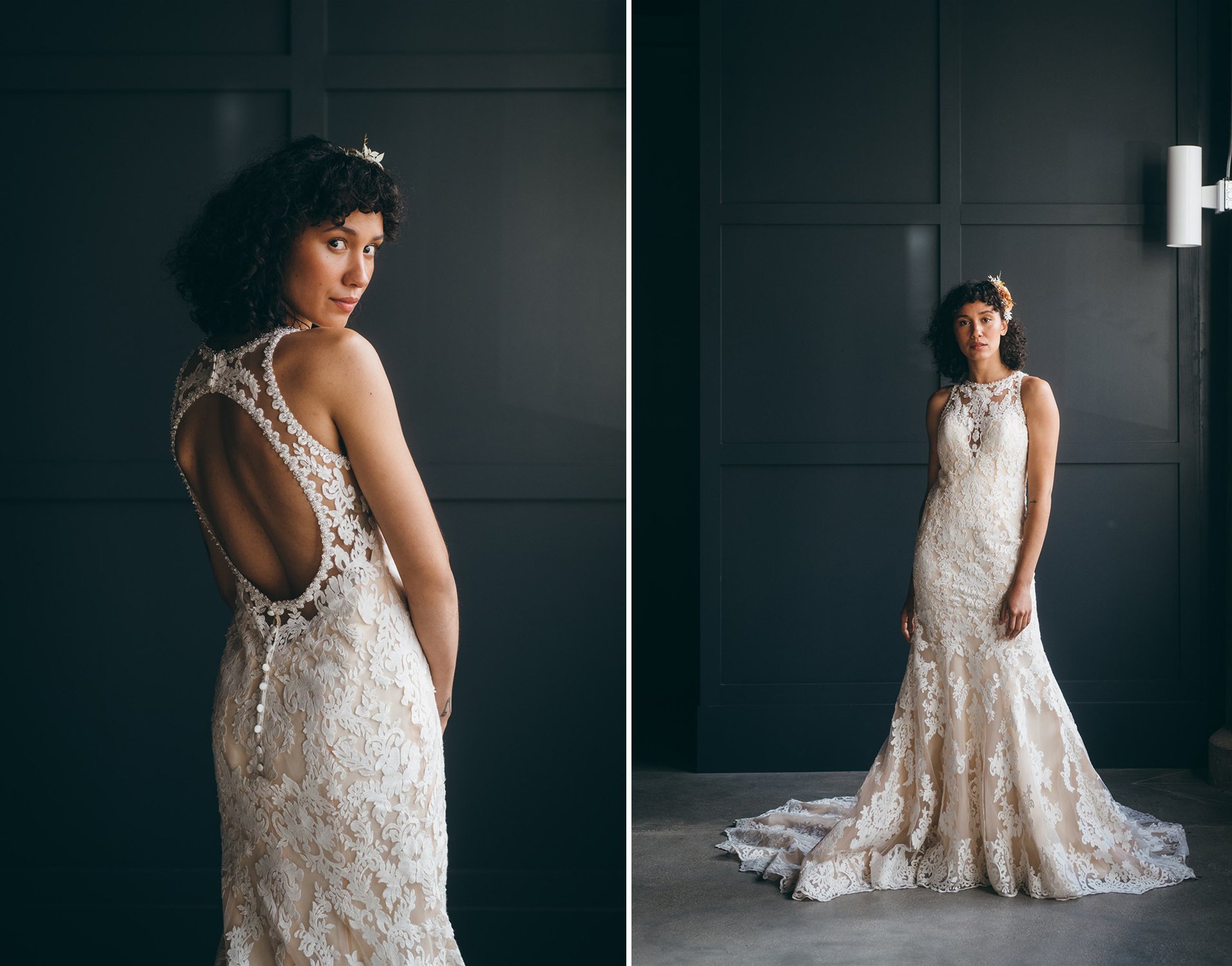 Black Beaded and Corded Lace – Alexandra