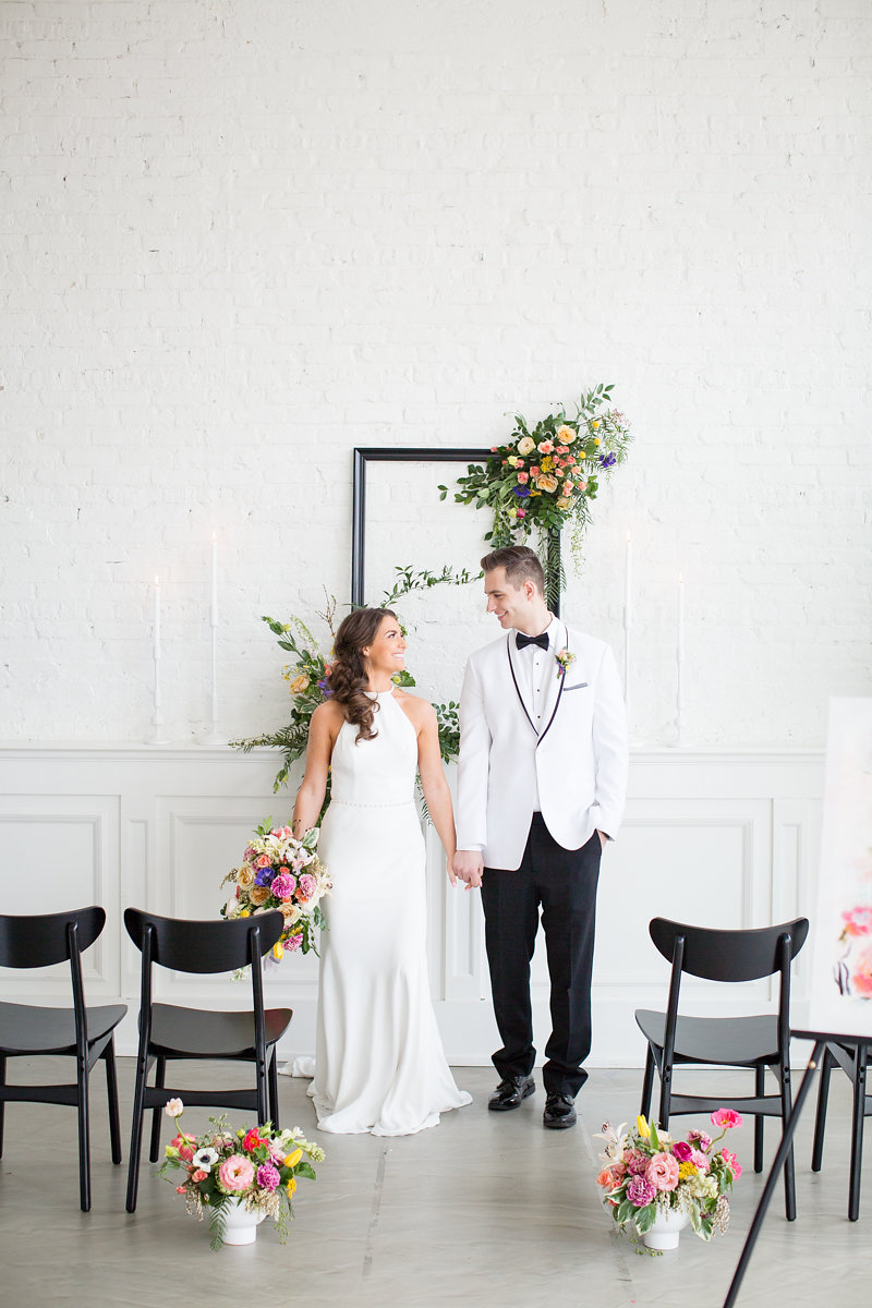 Bride and Groom Portrait Chicago Wedding Alexandra Lee Photography