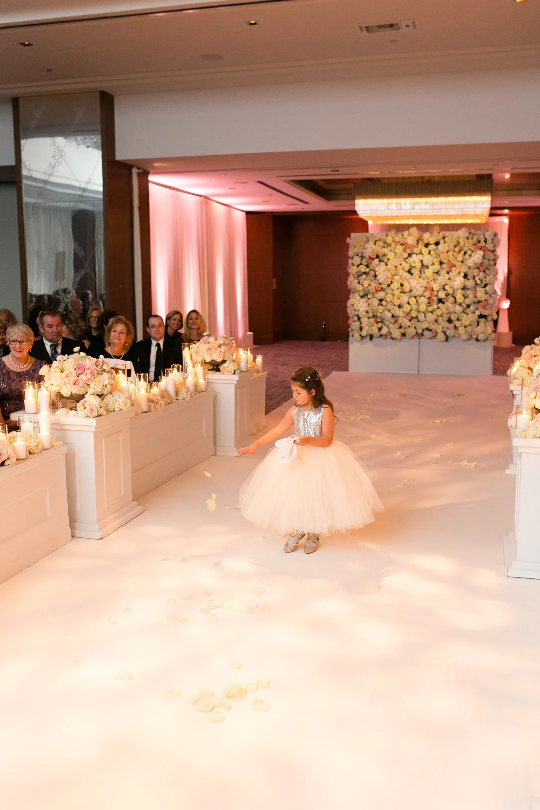 Pink Tulle Flower Girl Dress Chicago Wedding Emilia Jane Photography