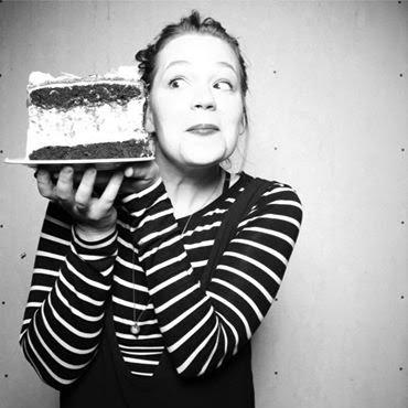 Me looking at cake the way my boyfriend wishes I looked at him.