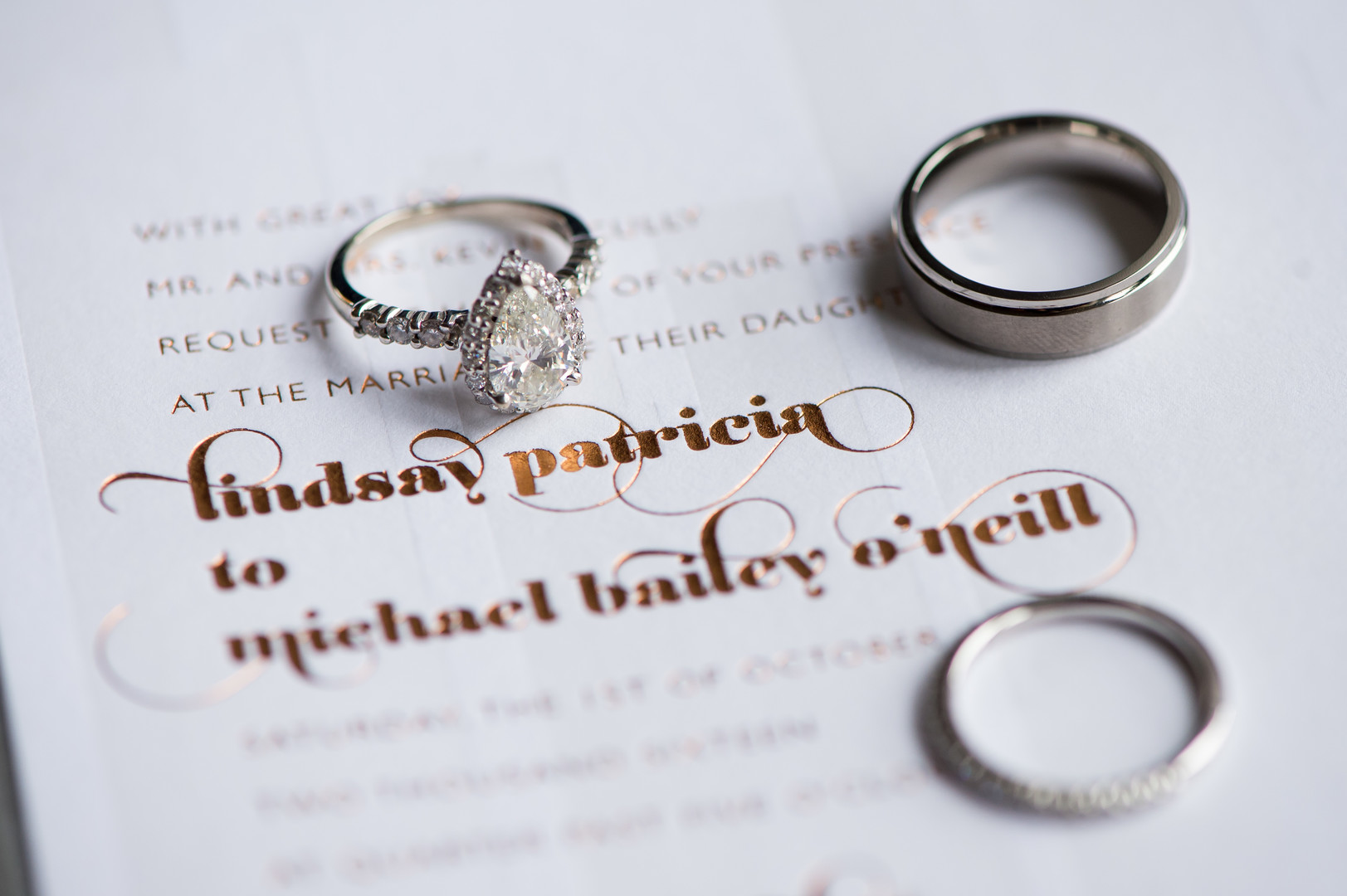 Teardrop Engagement Ring Chicago Wedding Julia Franzosa Photography