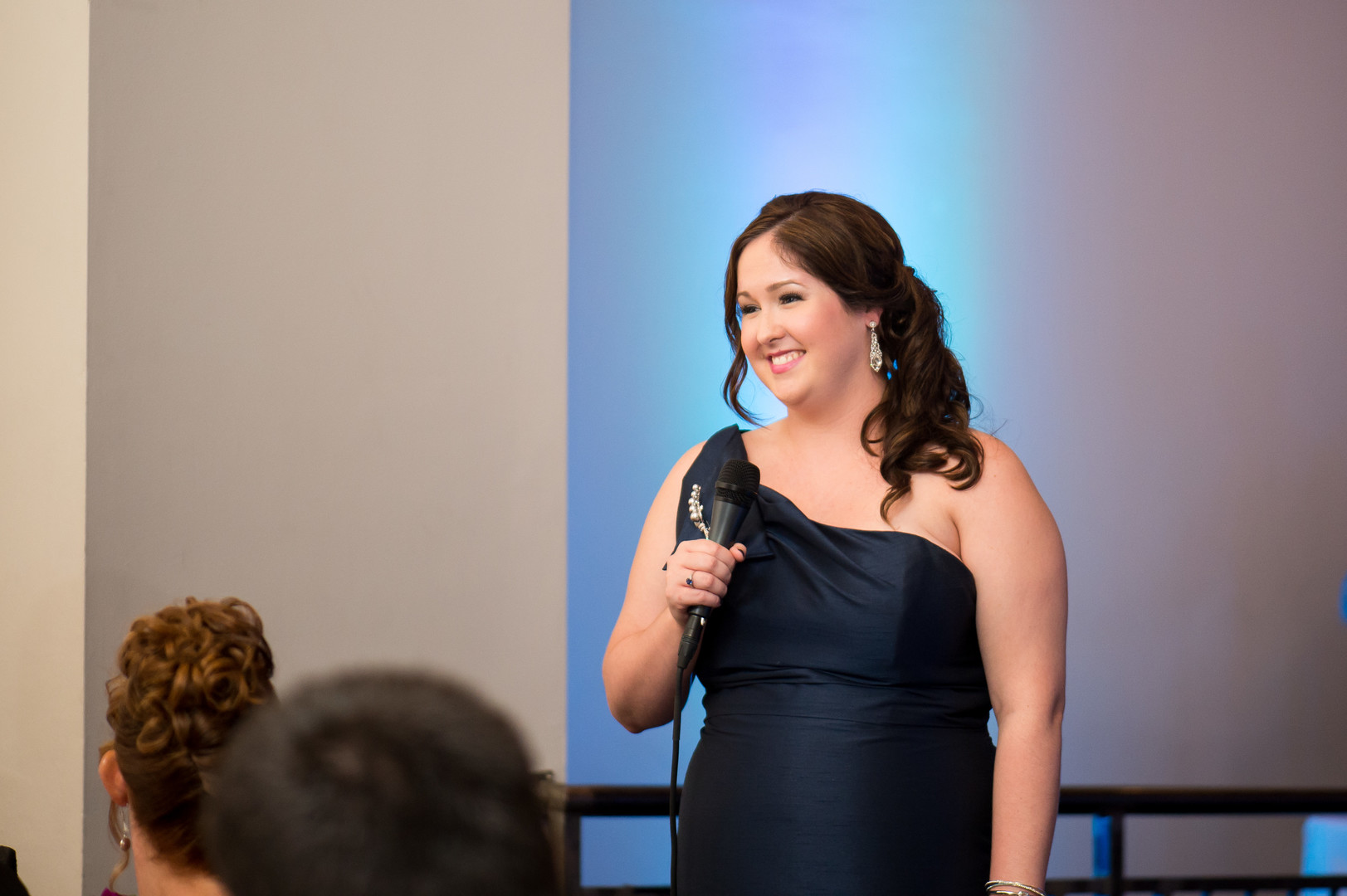 Dark Blue Bridesmaid Dress Chicago Wedding Julia Franzosa Photography