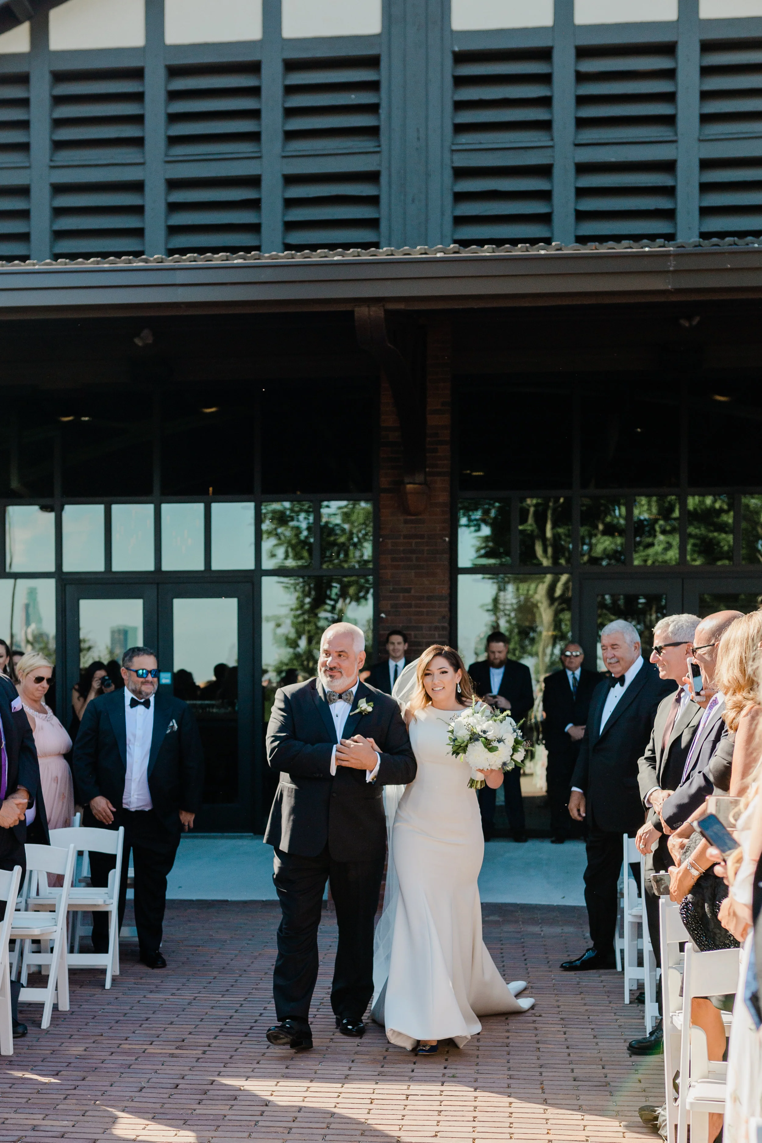 Bridal Entrance Theater on the Lake Chicago Wedding Lindsey Taylor Photography