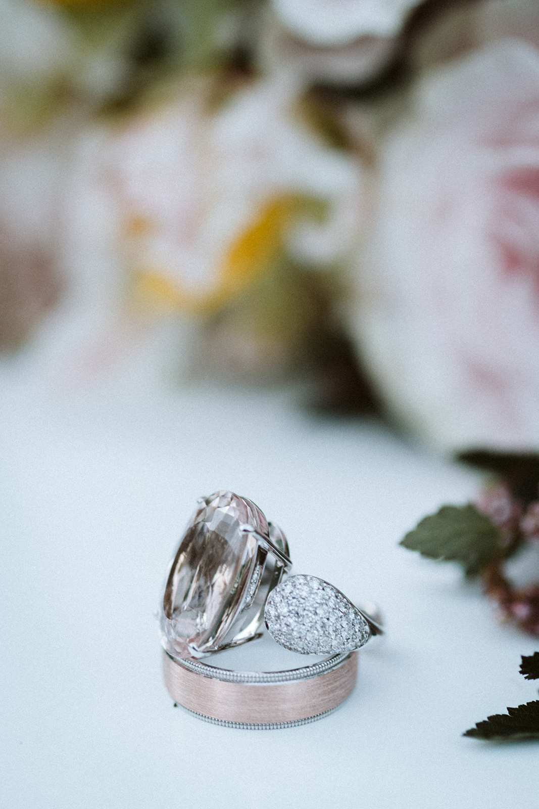 Romantic Rose Engagement Ring Chicago Wedding lisa kathan photography