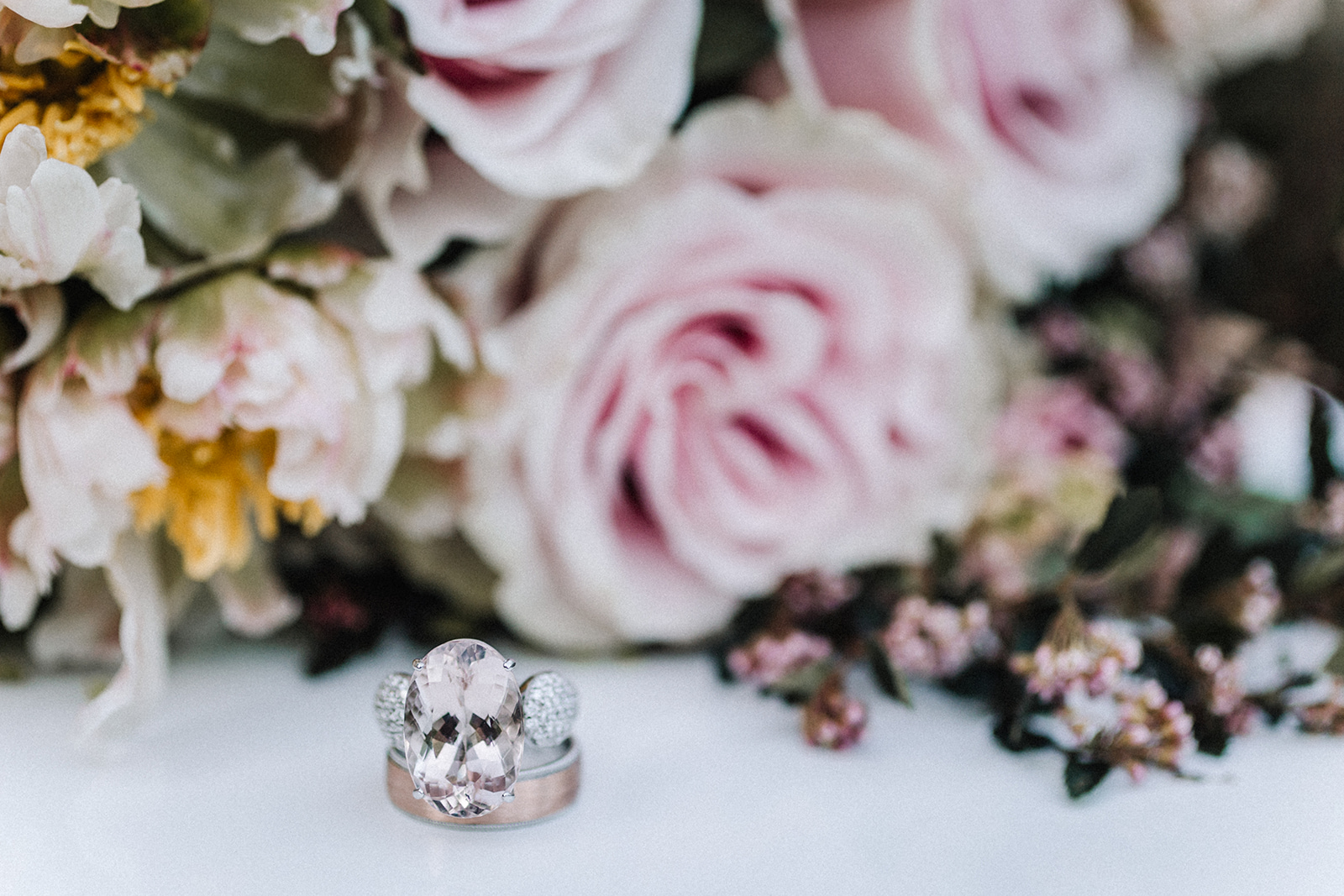 Romantic Rose Engagement Ring Chicago Wedding lisa kathan photography