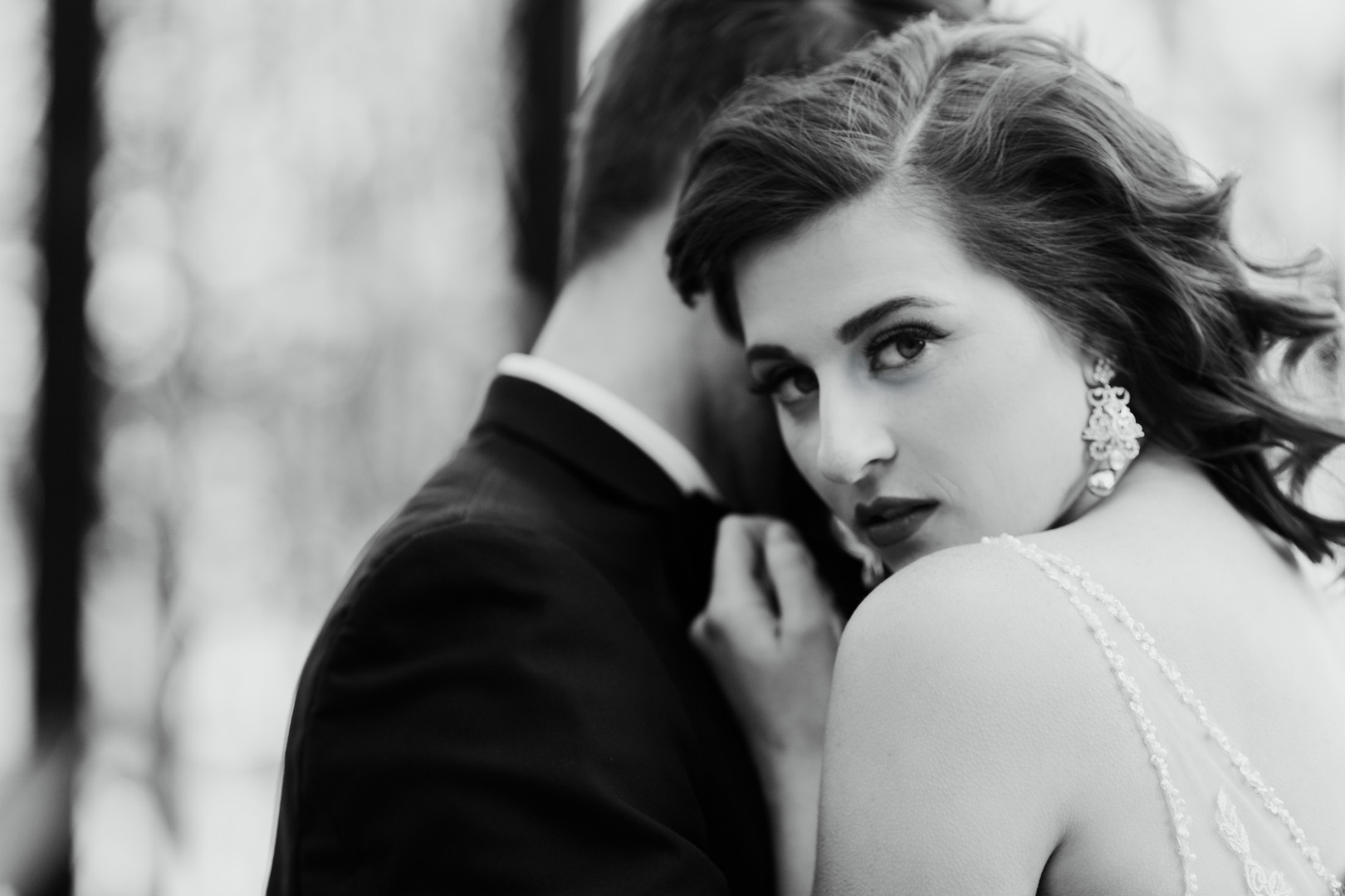 Sultry Bridal Portrait Chicago Wedding Stephanie Wood Photography