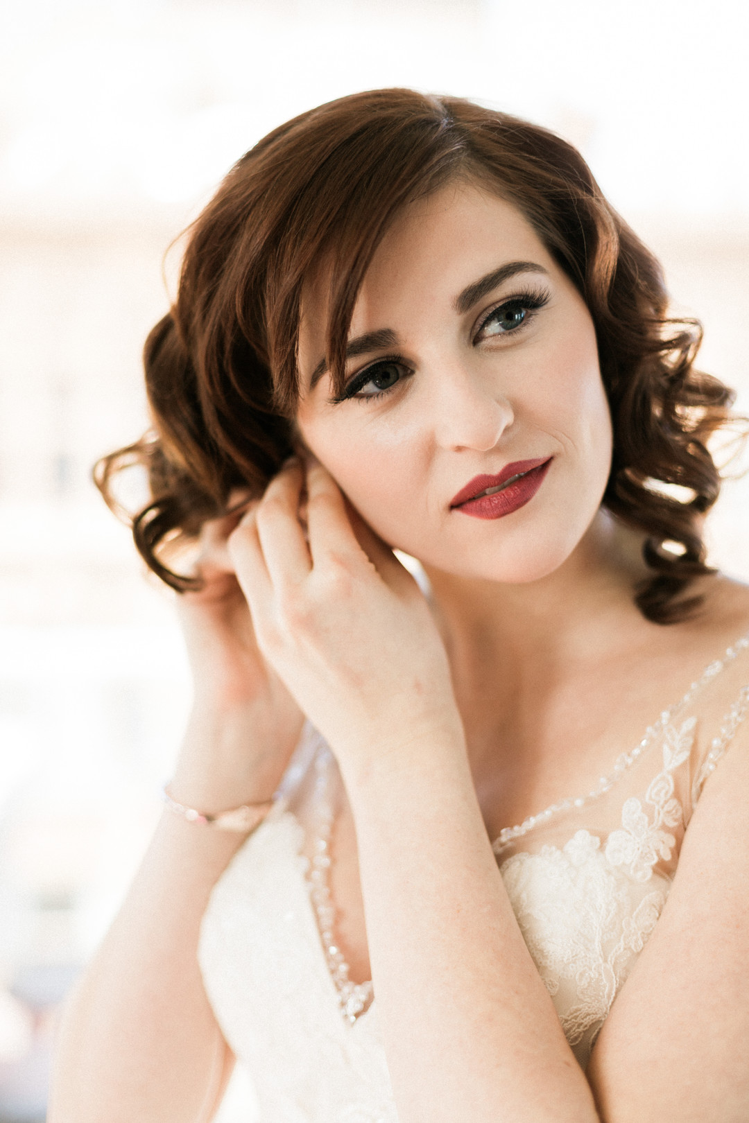 Romantic Bridal Portrait Chicago Wedding Stephanie Wood Photography