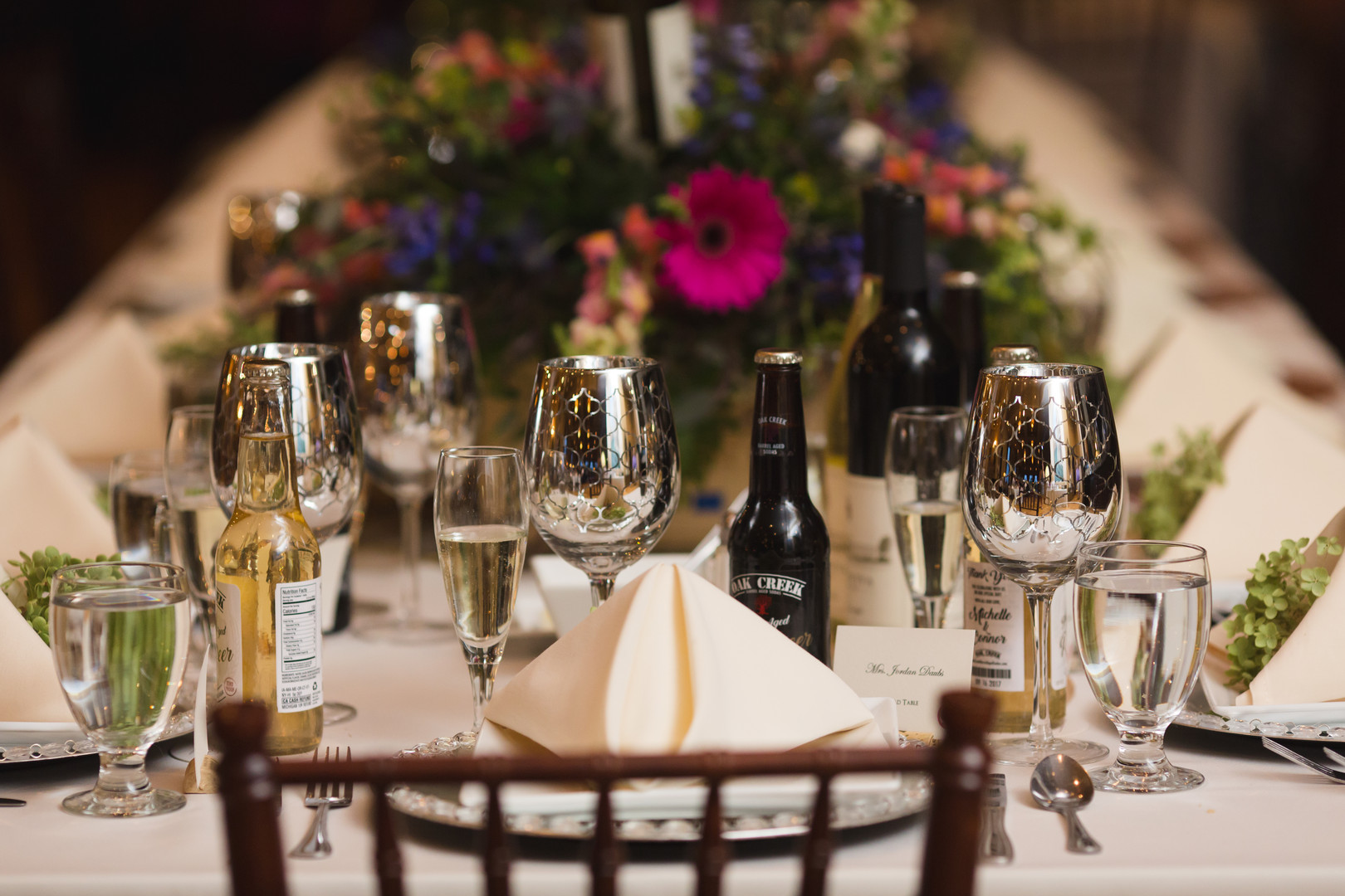 Wedding Table Setting Chicago Winery Wedding Elite Photo