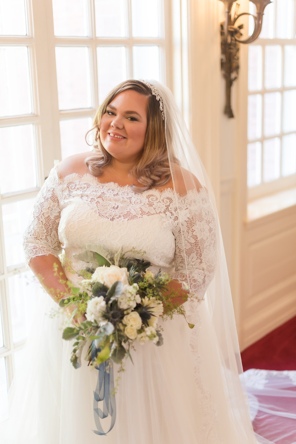 Lace and Tulle Ball Gown Chicago Wedding Rakoteet Photography
