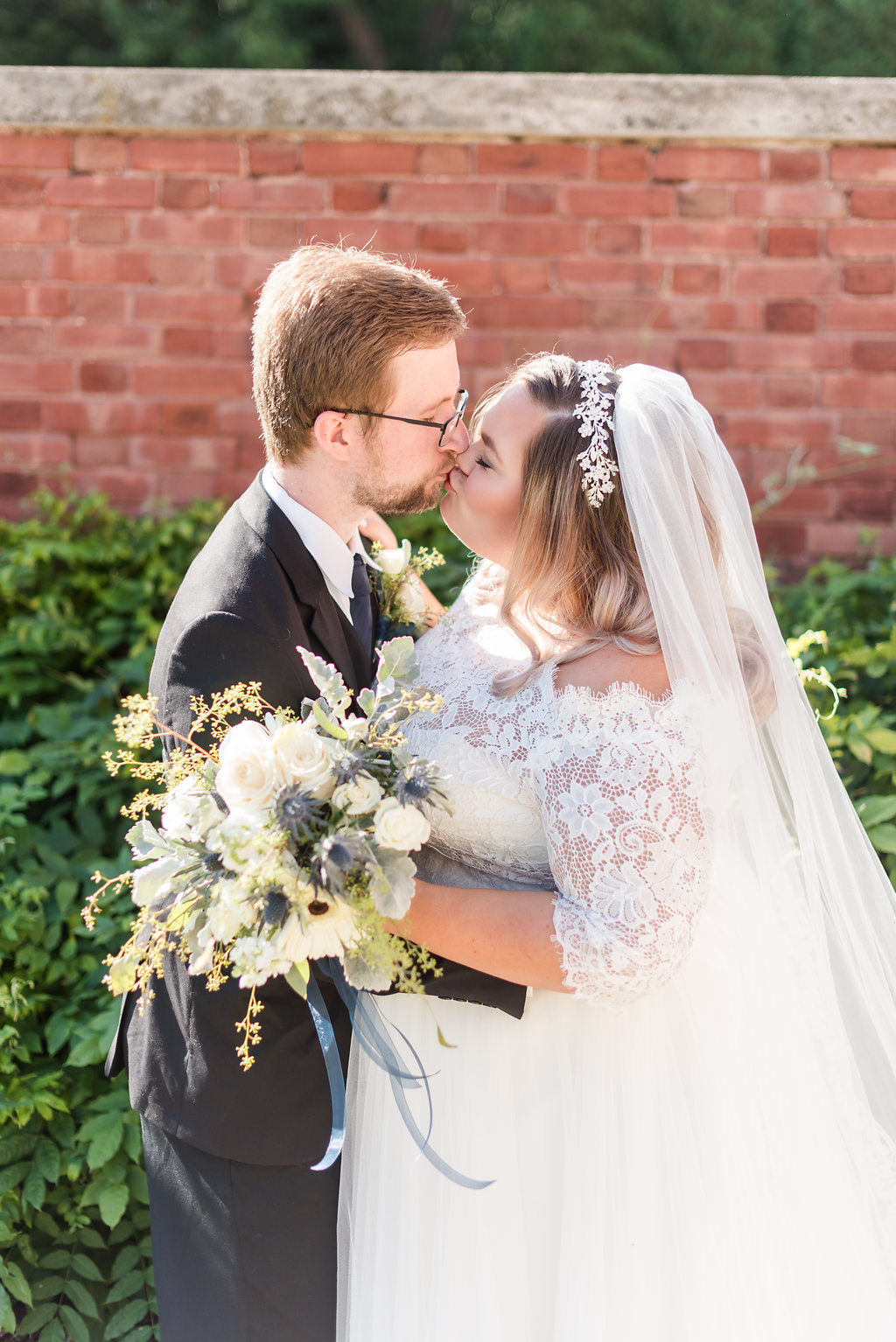 Lace and Tulle Ball Gown Chicago Wedding Rakoteet Photography