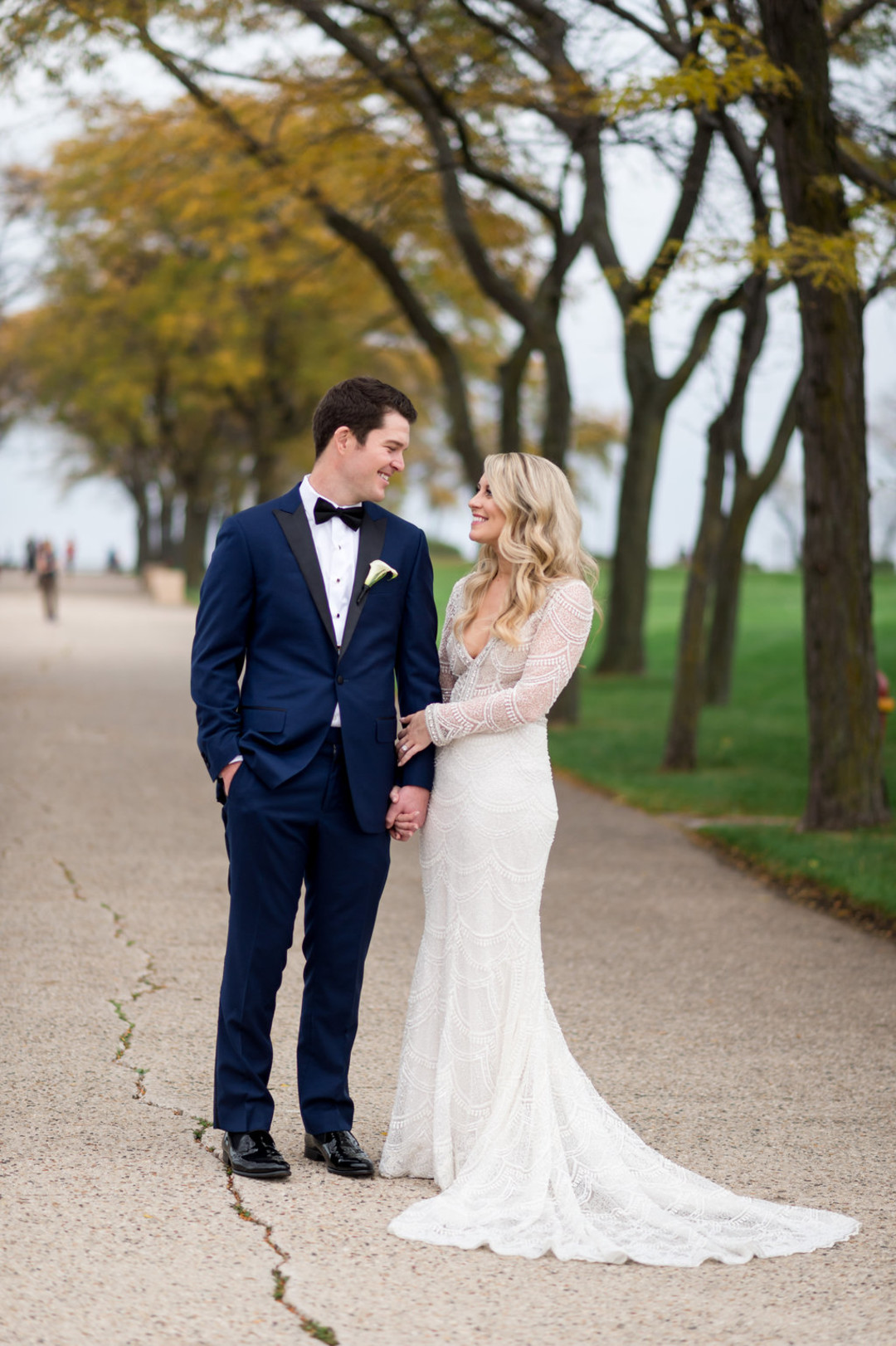 Bride and Groom Portrait Chicago Wedding Julia Franzosa Photography