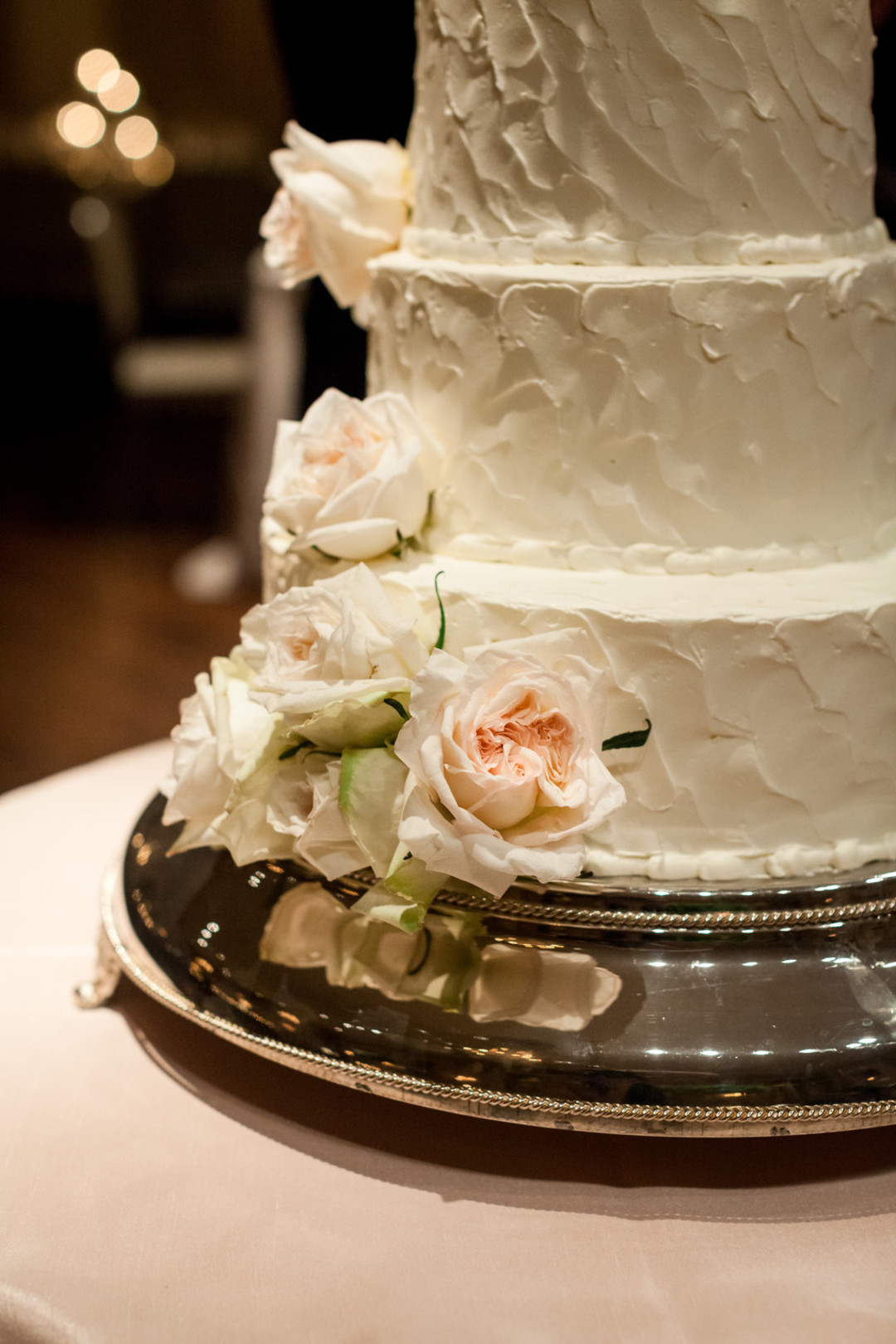 Rose Wedding Cake The Standard Room Chicago Wedding Julia Franzosa Photography