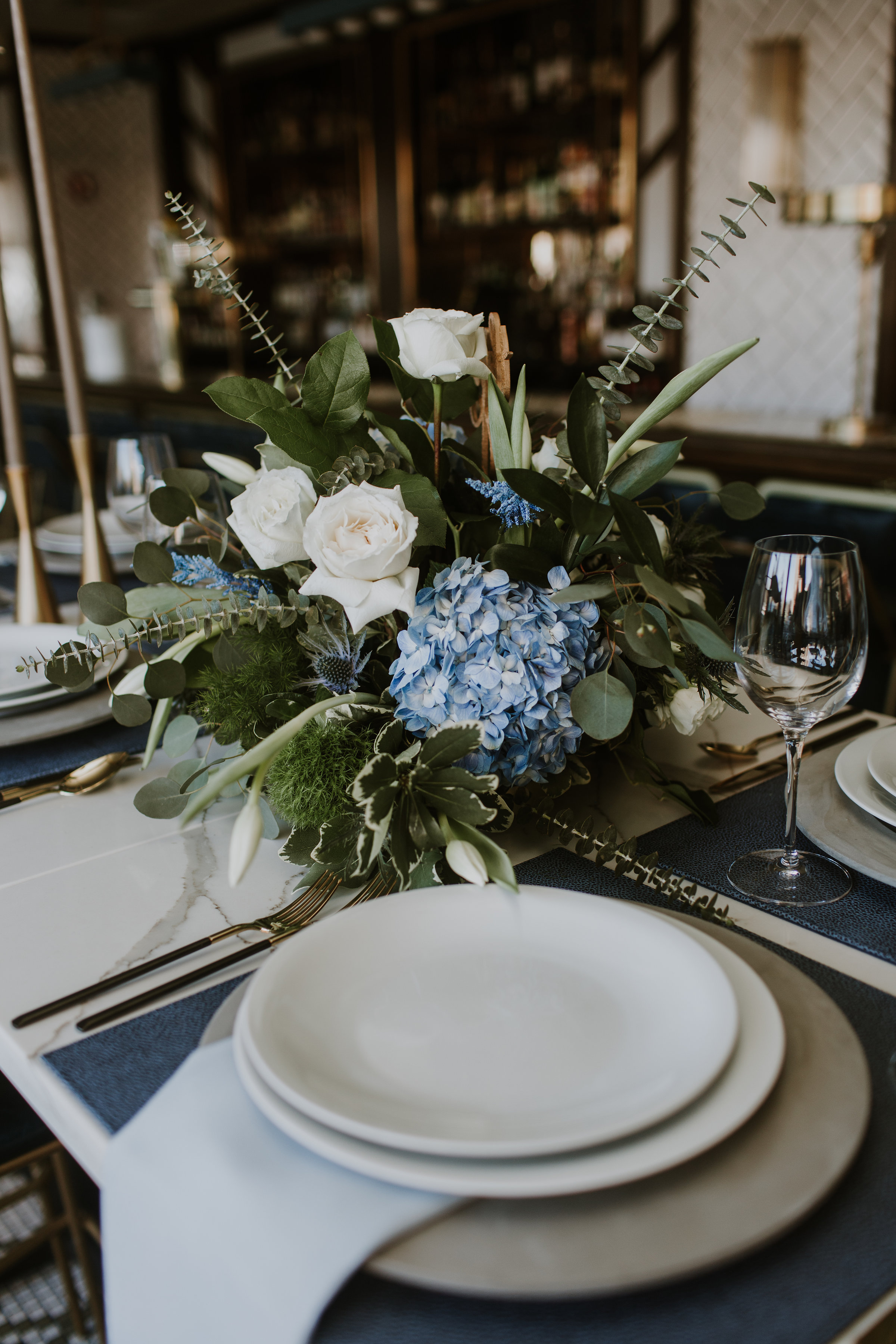 Greenery Table Centerpiece Chicago Wedding Gabrielle Daylor Photography