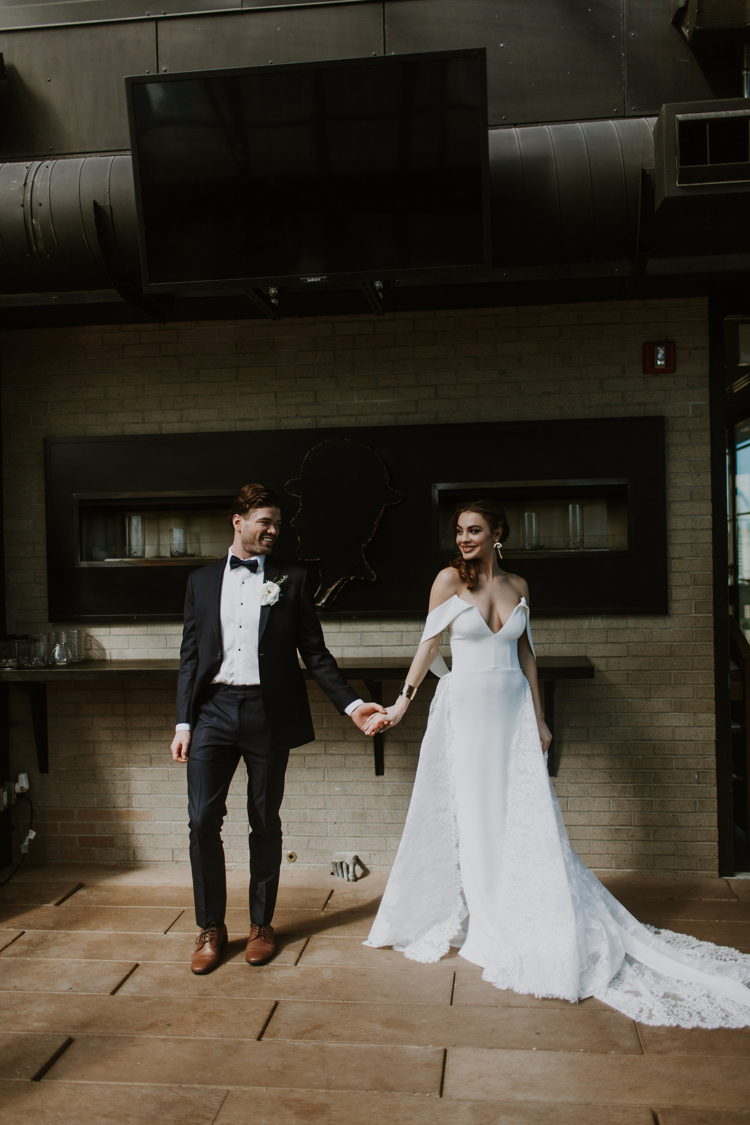 Bride and Groom Portrait Chicago Wedding Gabrielle Daylor Photography