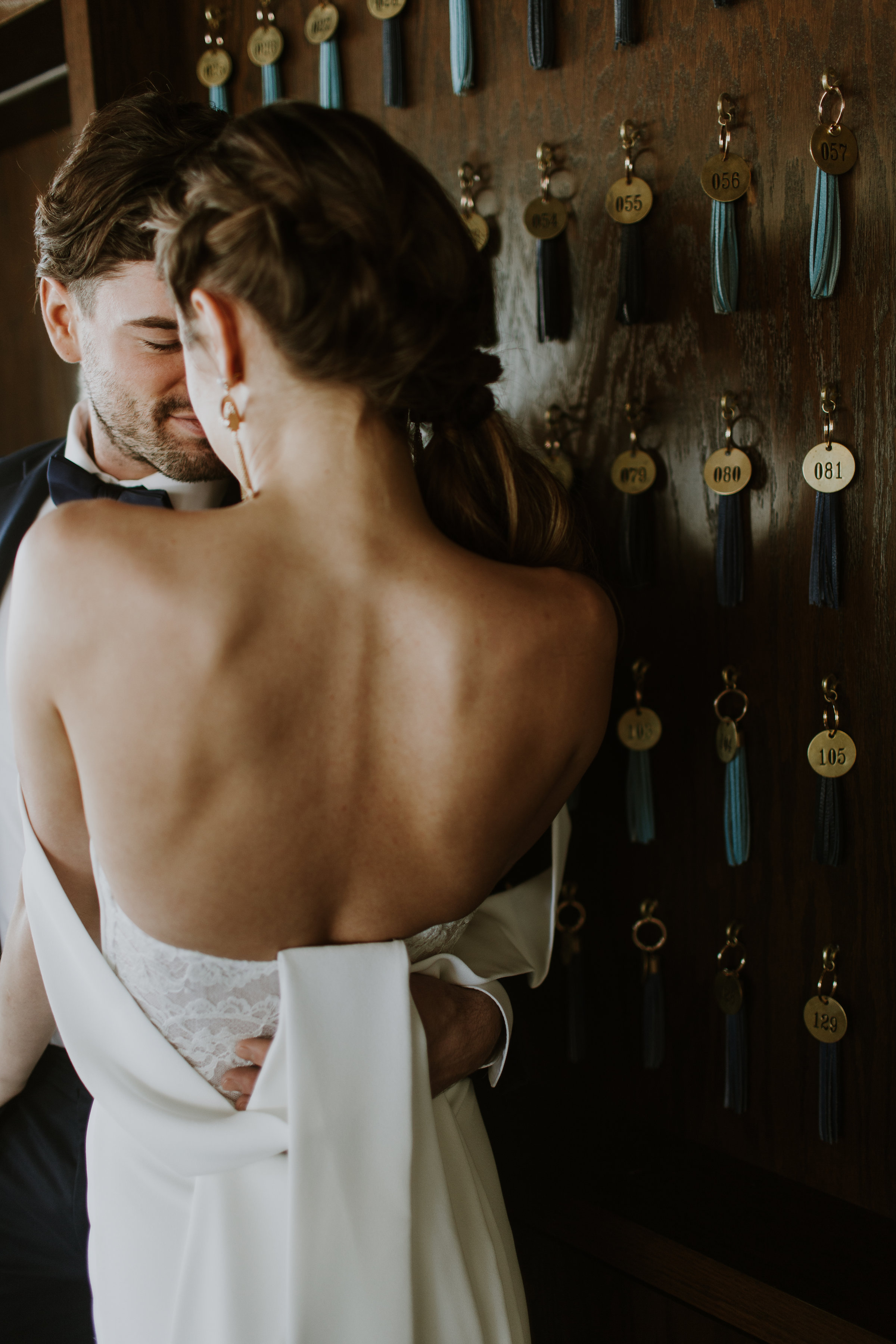 Bride and Groom Portrait Chicago Rooftop Wedding Gabrielle Daylor Photography