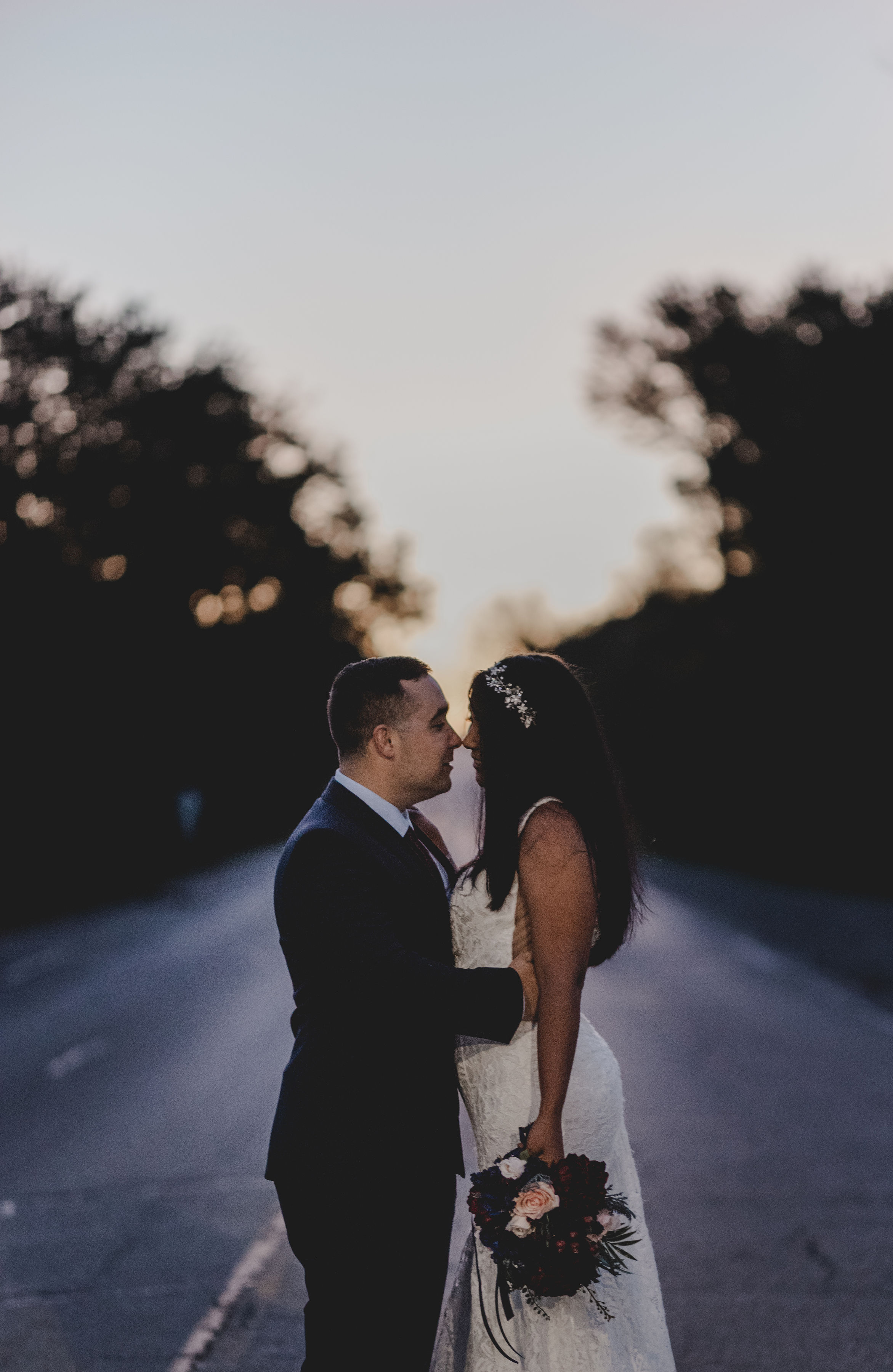 Bride and Groom Portrait Chicago Elopement Jenn Marie Photography