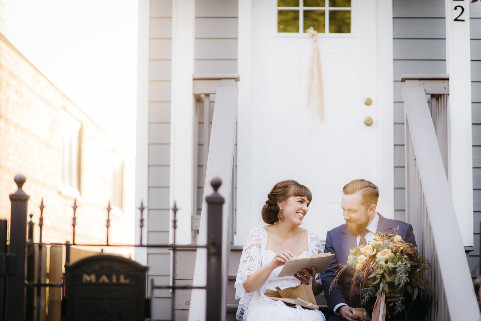 Front Porch Intimate Chicago Wedding Erin Hoyt Photography
