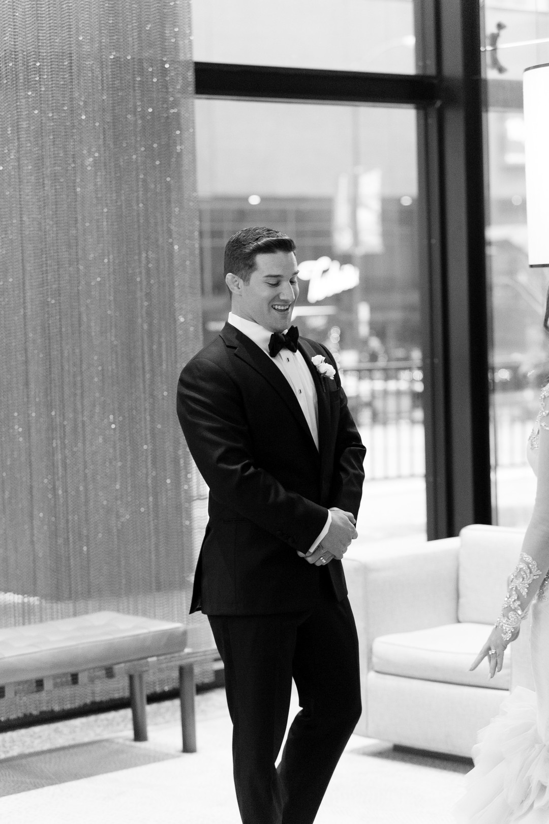 Glamorous and elegant all-white winter Chicago wedding. Be inspired and find more wedding inspiration at CHItheeWED.com!