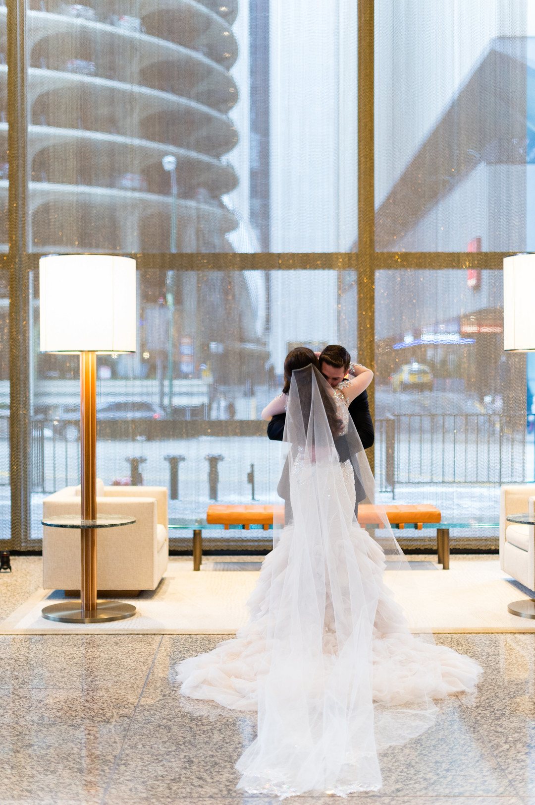 Glamorous and elegant all-white winter Chicago wedding. Be inspired and find more wedding inspiration at CHItheeWED.com!