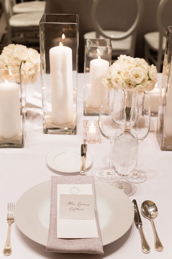 Glamorous and elegant all-white winter Chicago wedding. Be inspired and find more wedding inspiration at CHItheeWED.com!