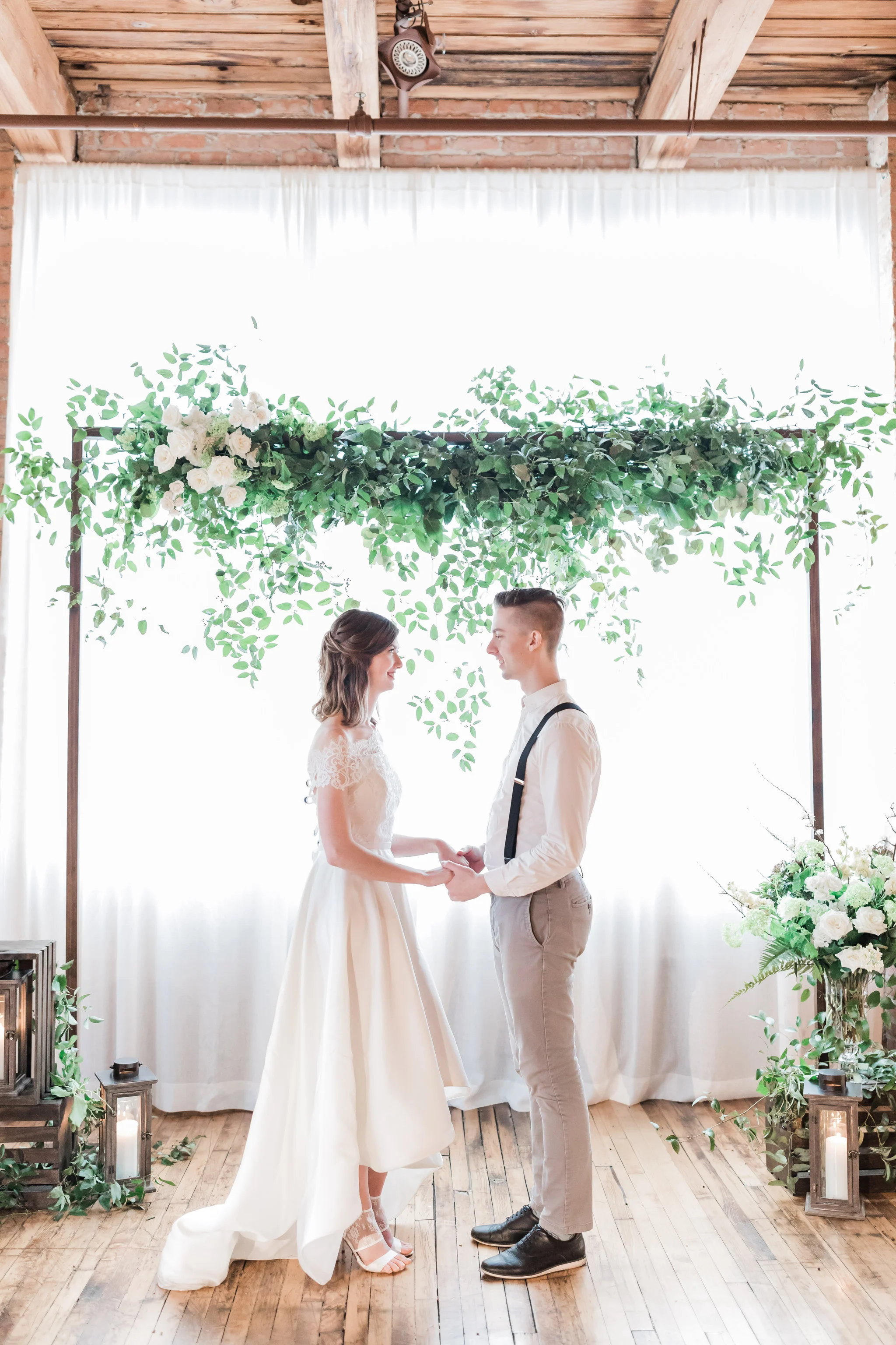 St. Patrick’s Day inspired styled shoot at the Bridgeport Art Center, Chicago - planned by Once Upon a Wedding and captured by Tiffaney Childs. See more creative wedding ideas at CHItheeWED.com!
