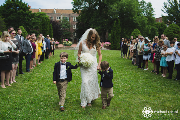 Sweet and intimate Evanston outdoor wedding captured by Michael Rastall Photography. See more wedding ideas at CHItheeWED.com!