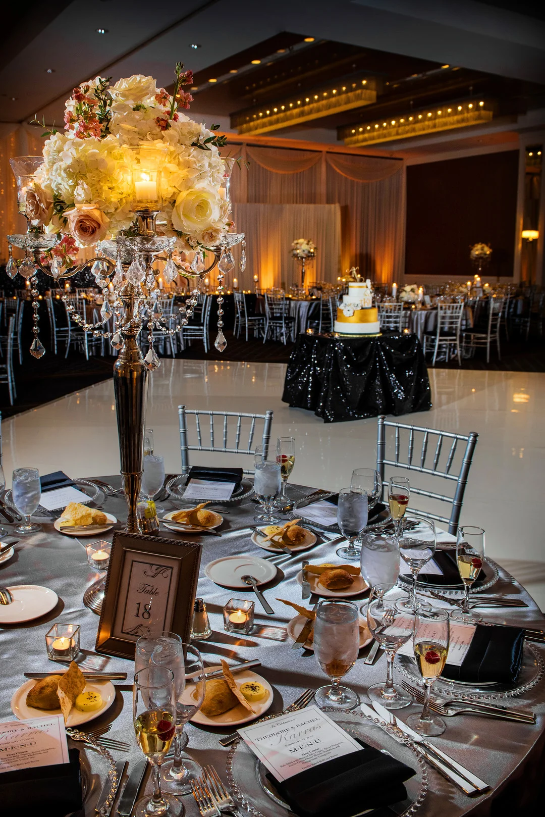 Luxurious winter wedding at Hotel Arista in Naperville, IL captured by Jason Kaczorowski Photography. See more winter wedding ideas at CHItheeWED.com!