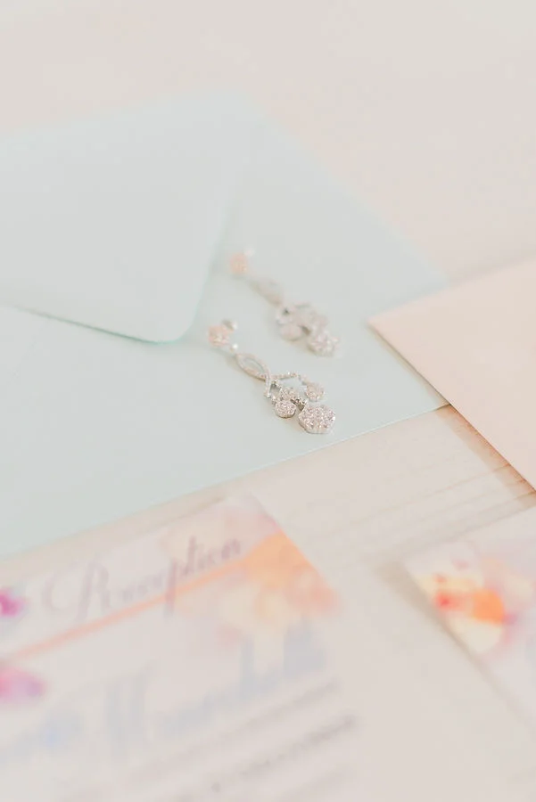 Springtime Elegance wedding styled shoot with pastel wedding colors at the Galleria Marchetti. See more spring wedding ideas at CHItheeWED.com!