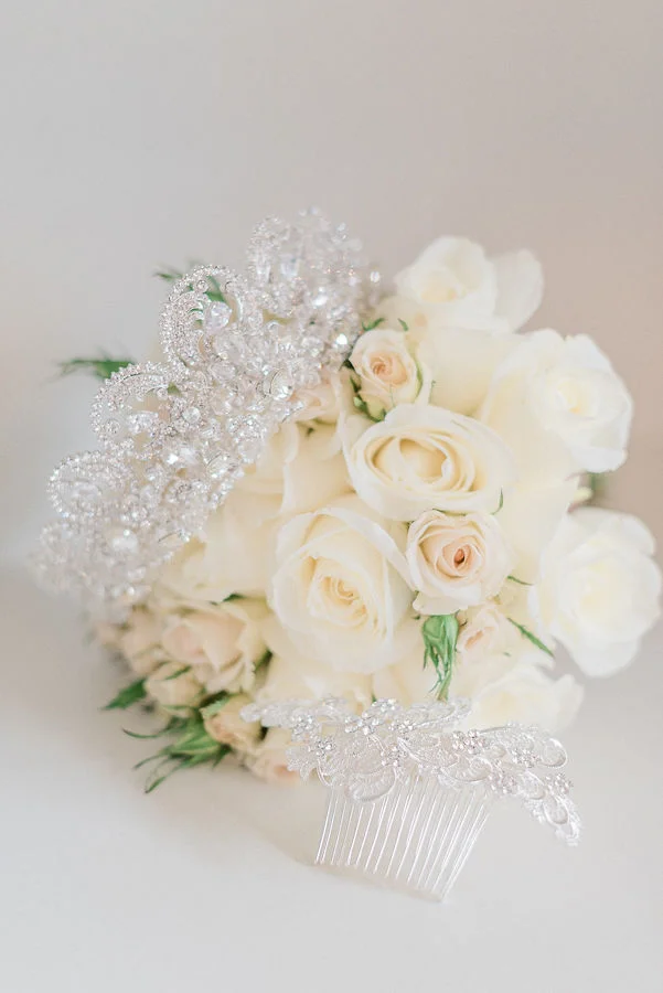 Springtime Elegance wedding styled shoot with pastel wedding colors at the Galleria Marchetti. See more spring wedding ideas at CHItheeWED.com!