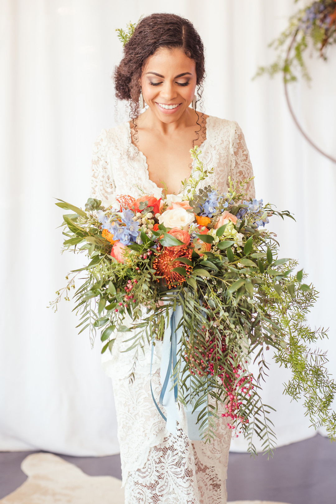 Creative and colorful Chicago wedding styled shoot captured by Inspired Eye Photography. See more colorful wedding ideas at CHItheeWED.com!