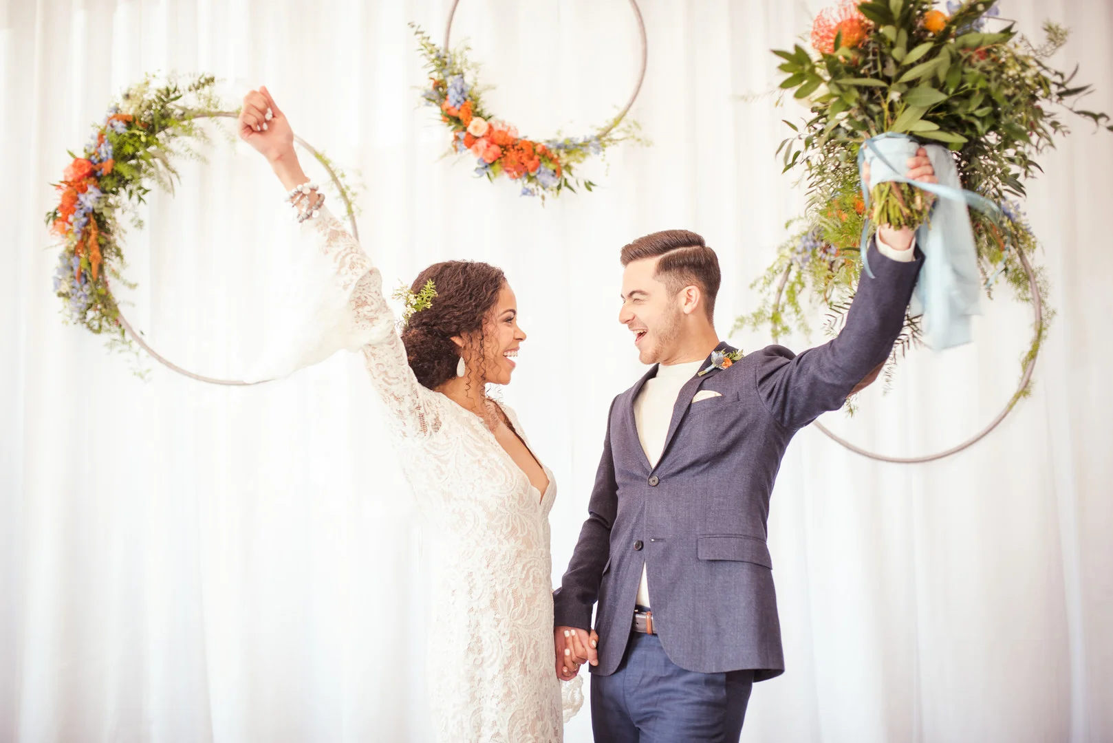 Creative and colorful Chicago wedding styled shoot captured by Inspired Eye Photography. See more colorful wedding ideas at CHItheeWED.com!