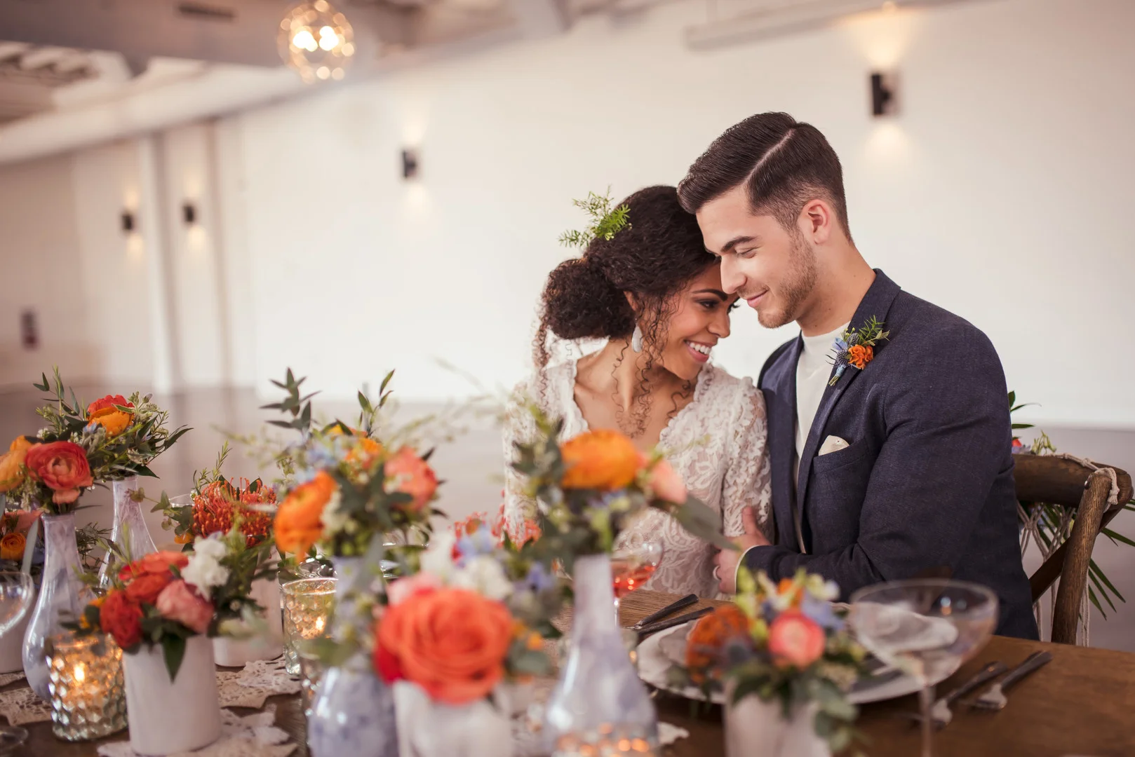 Creative and colorful Chicago wedding styled shoot captured by Inspired Eye Photography. See more colorful wedding ideas at CHItheeWED.com!
