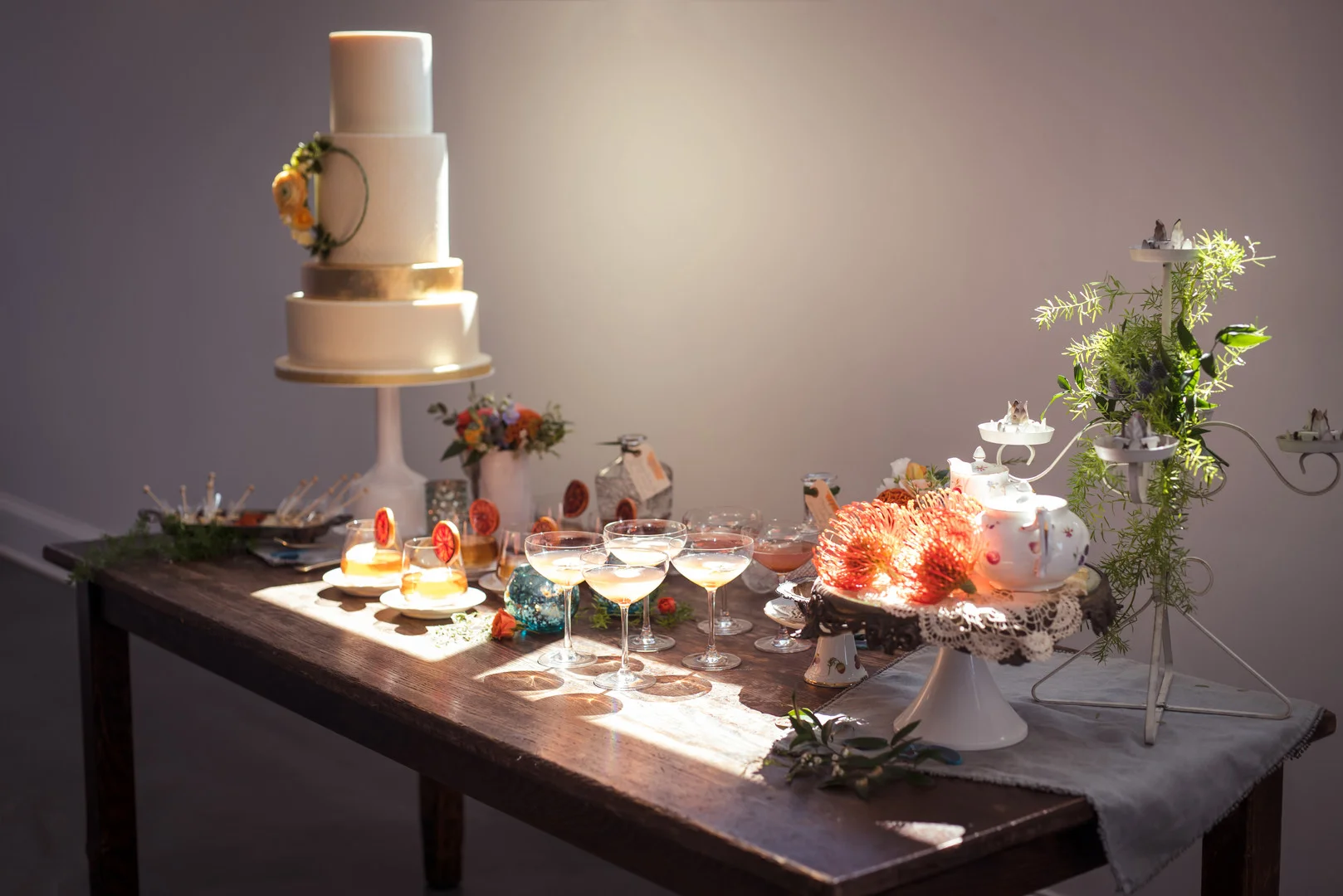 Creative and colorful Chicago wedding styled shoot captured by Inspired Eye Photography. See more colorful wedding ideas at CHItheeWED.com!