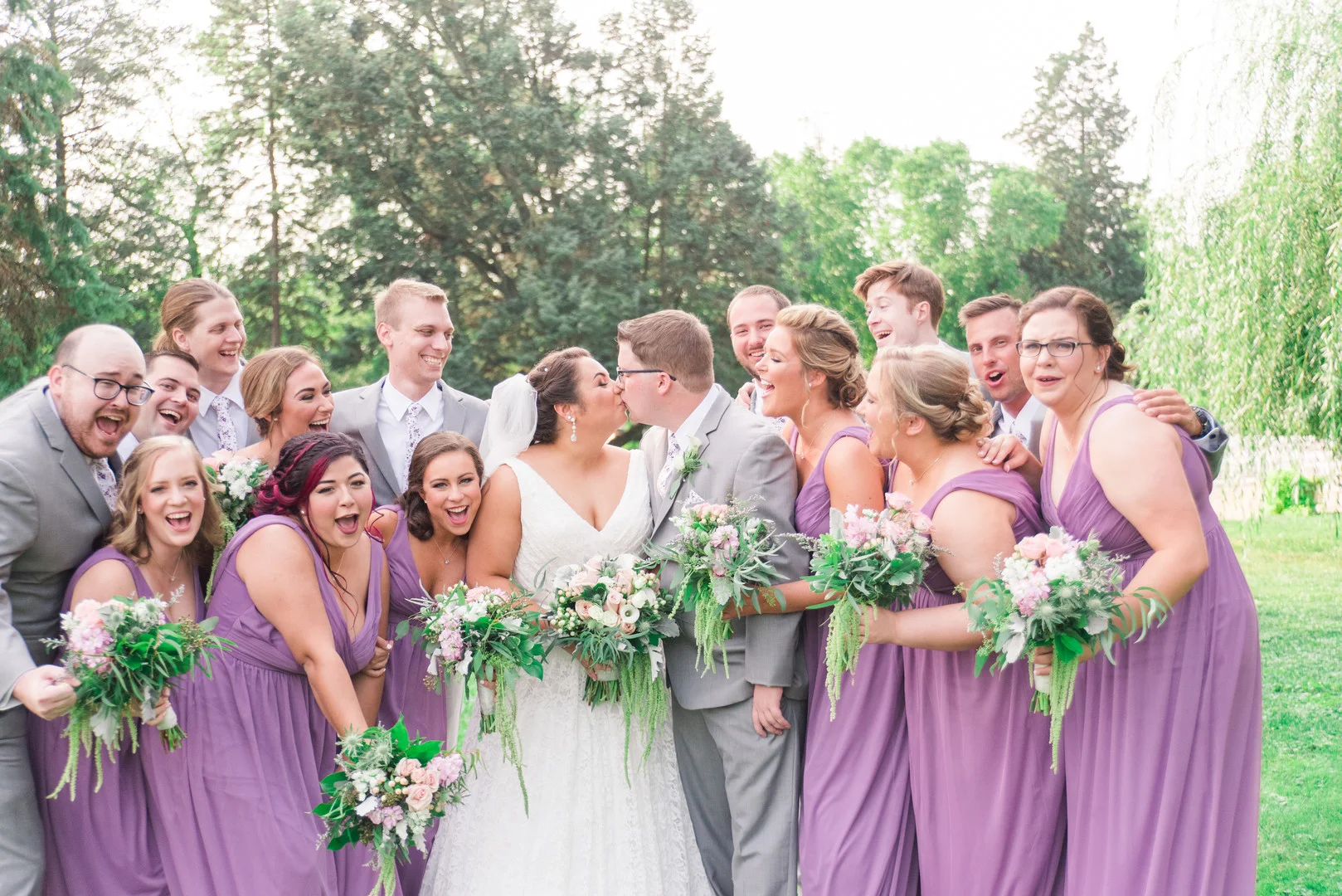 Summer mansion Chicago wedding captured by Mindy Leigh Photography. See more summer wedding ideas at CHItheeWED.com!