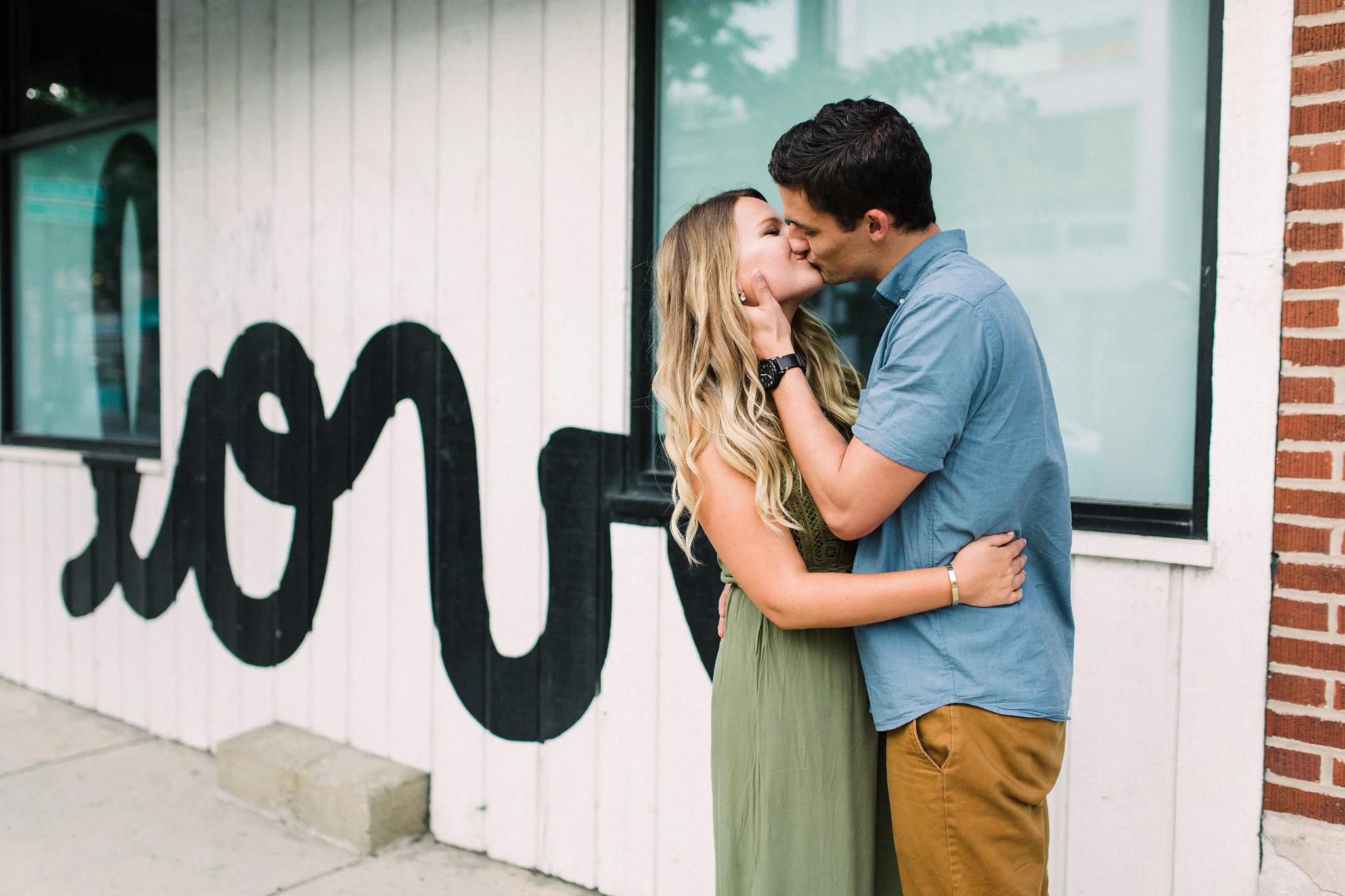 Romantic North Avenue Beach Chicago engagement session captured by Kendra Denault Photography. See more engagement photo ideas on CHItheeWED.com!