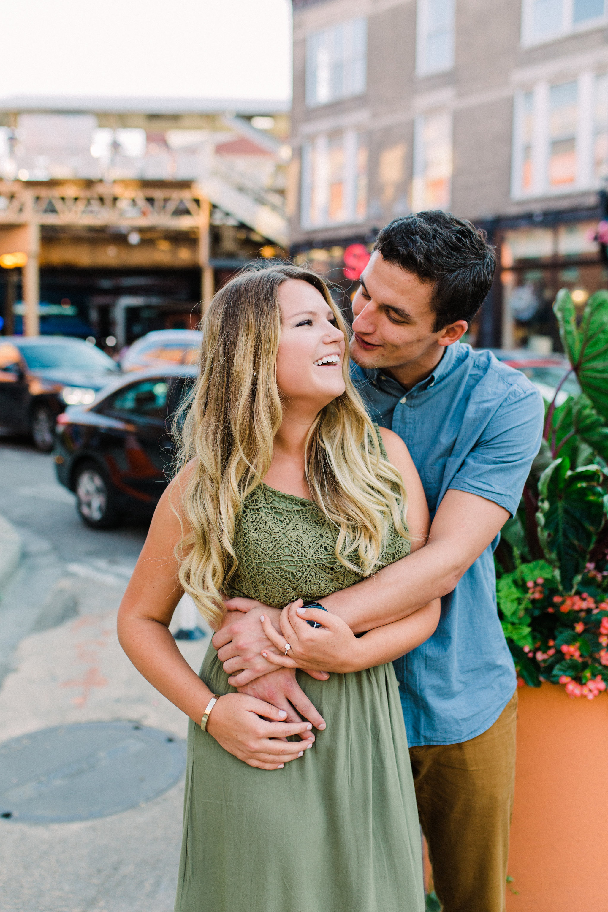 Romantic North Avenue Beach Chicago engagement session captured by Kendra Denault Photography. See more engagement photo ideas on CHItheeWED.com!