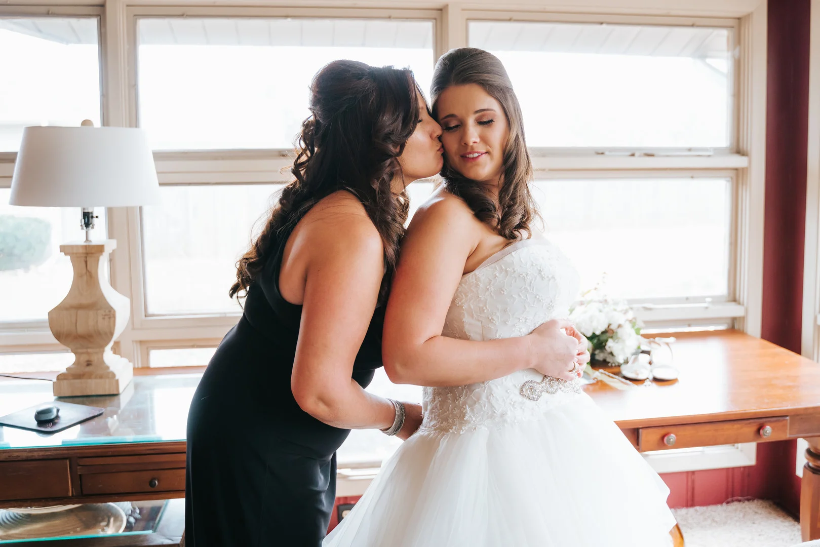 Mother of the bride and bride: Beautiful Illinois wedding at Riverside Receptions captured by Windy City Production. See more wedding ideas at CHItheeWED.com!
