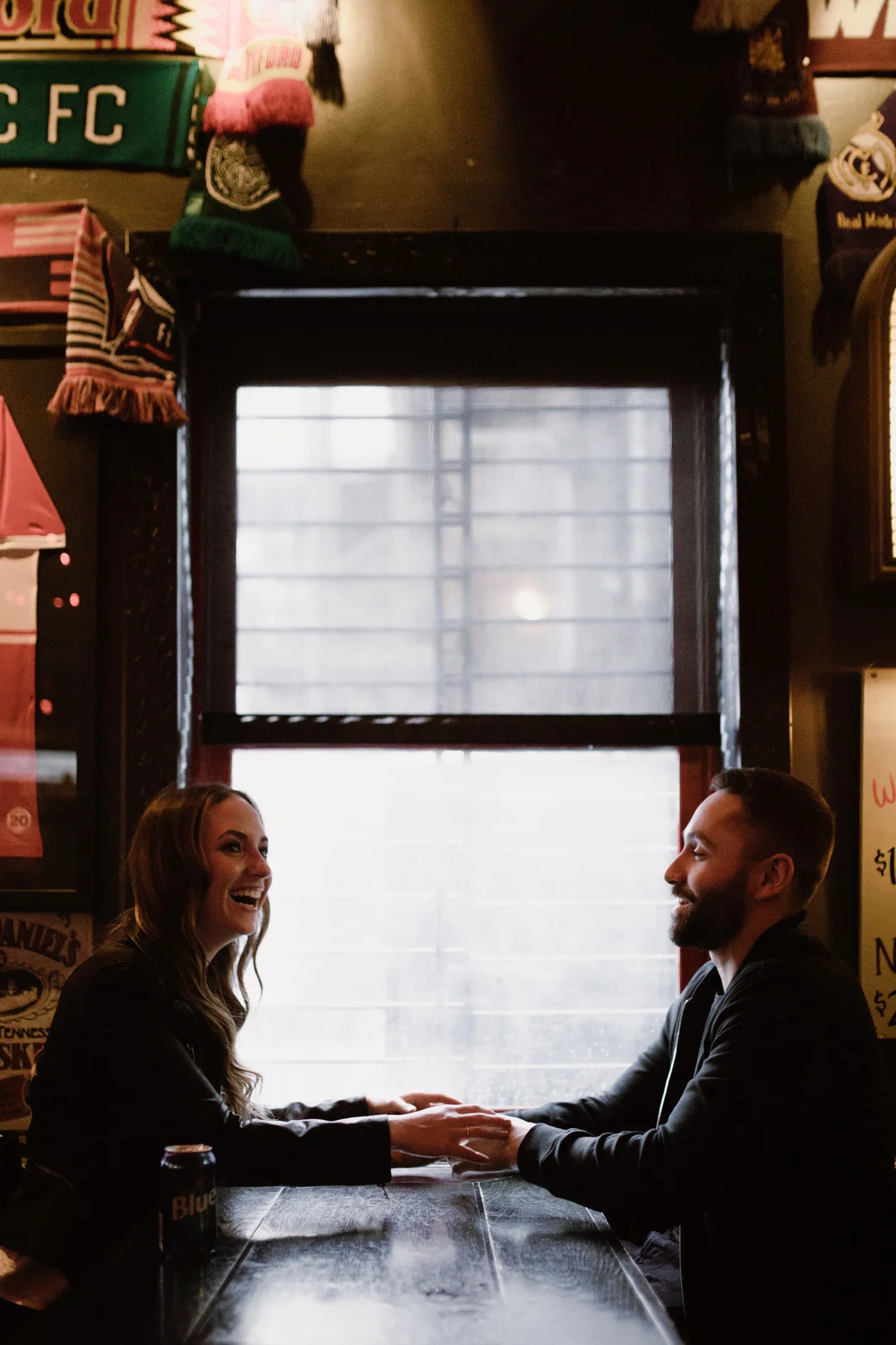 Evening Chicago engagement session captured by Robyn and Finch. See more engagement photo ideas on CHItheeWED.com!