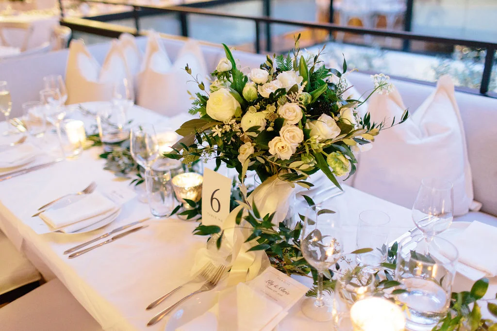 Fall Chicago wedding at Fig & Olive captured by Hello Love Photography. See more fall wedding ideas at CHItheeWED.com!