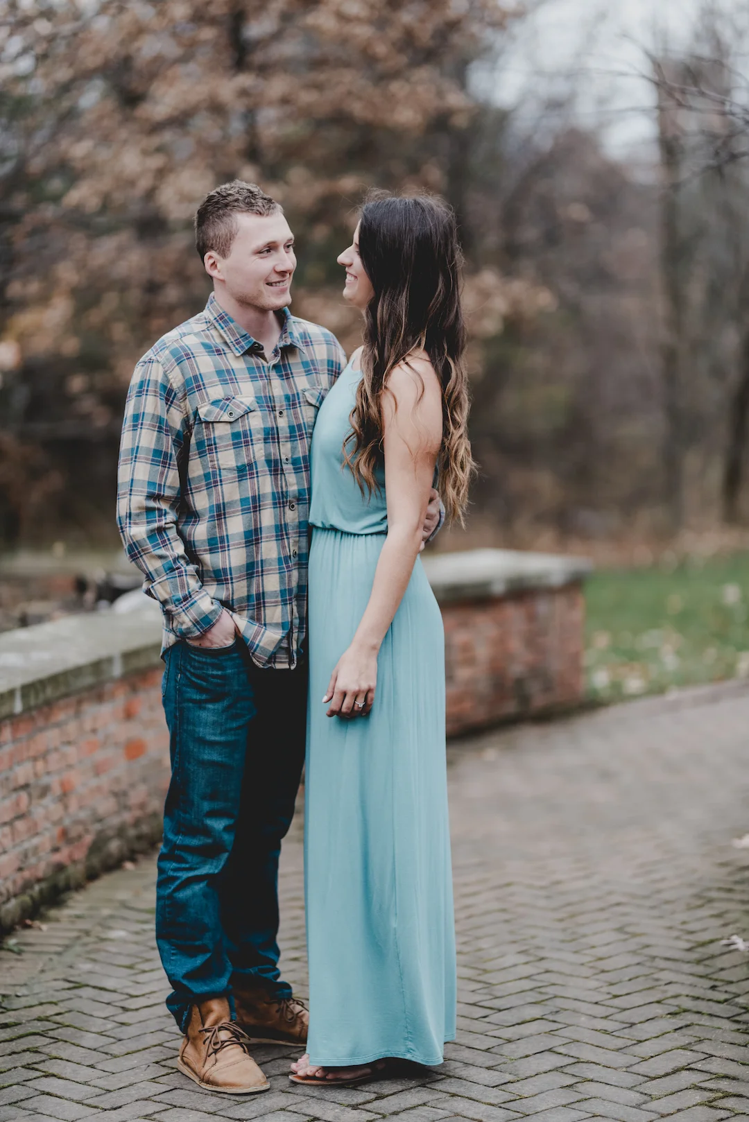 Cozy Chicago Lake Forest engagement session captured by Jenn Marie Photography. See more engagement photo ideas at CHItheeWED.com!
