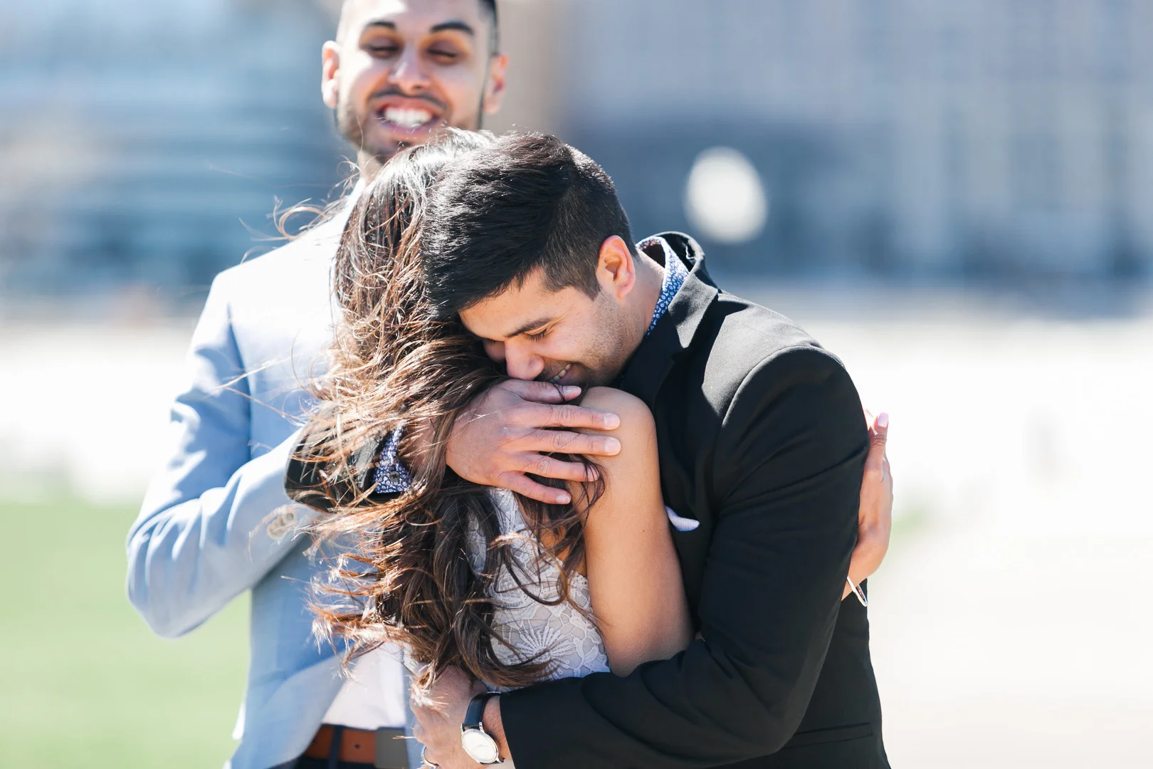 Intimate civil ceremony Chicago wedding in Olive Park captured by Janet D Photography. Find more wedding inspiration at CHItheeWED.com!